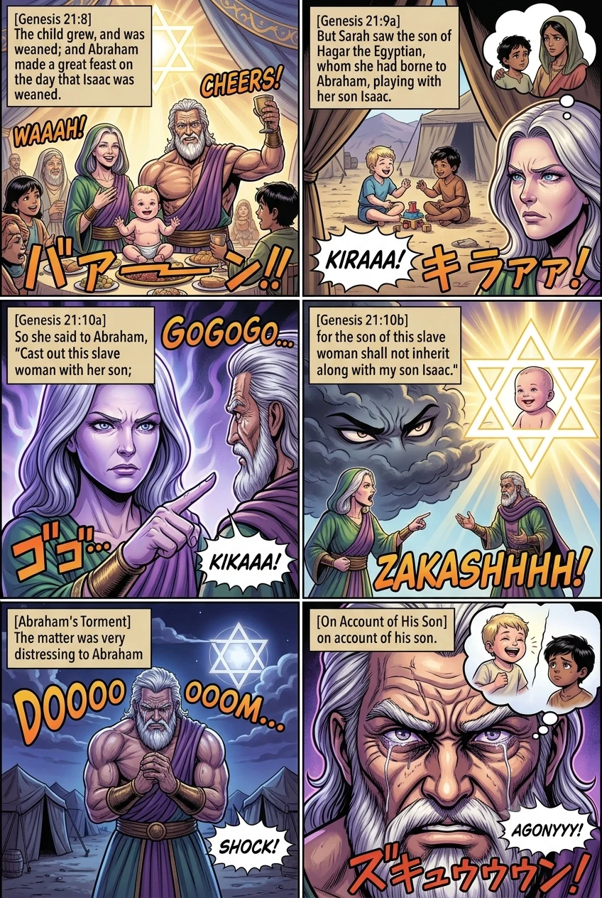 Genesis 21 illustration: Sarah Turns against Hagar