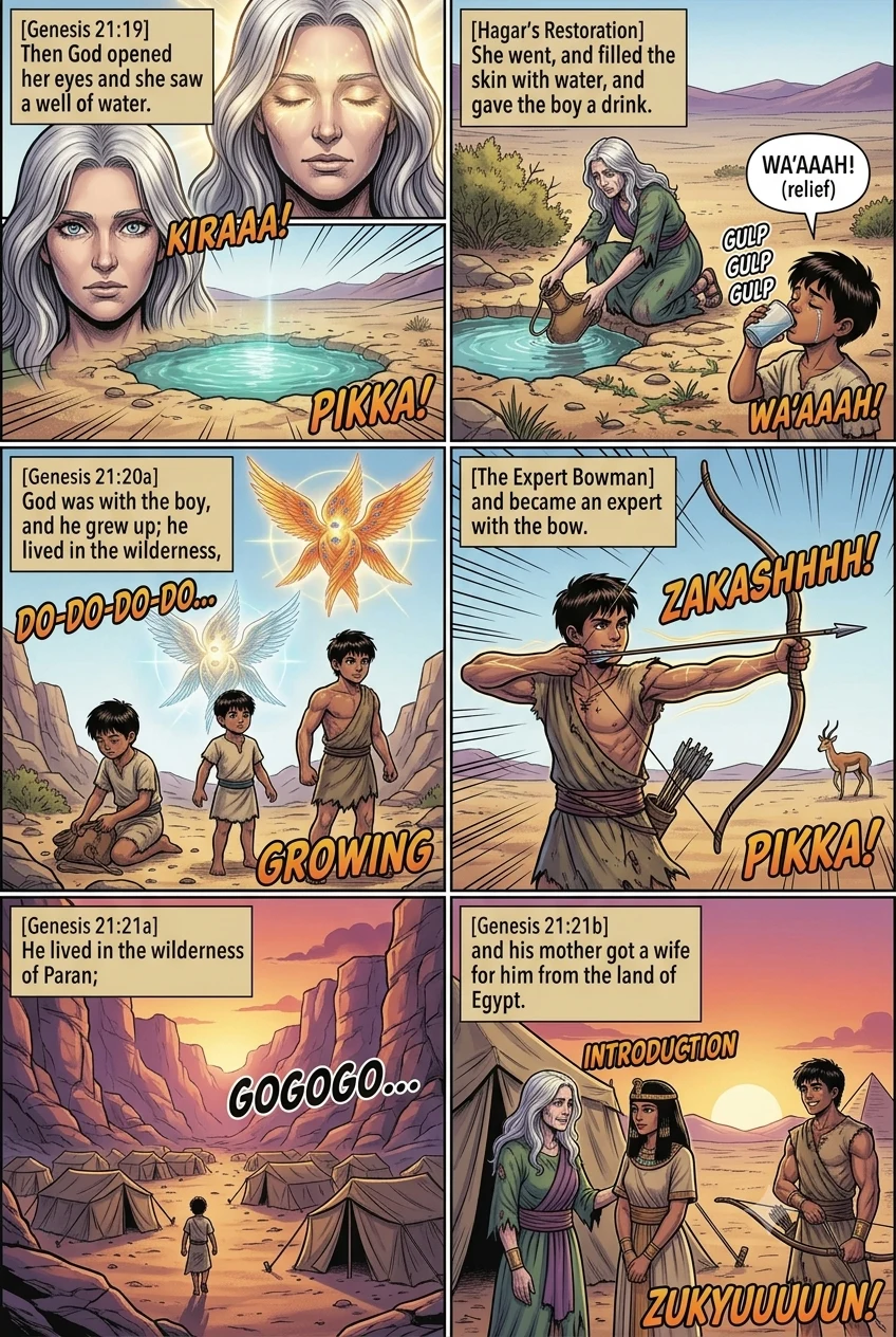 Genesis 21 illustration: God Provides for Ishmael