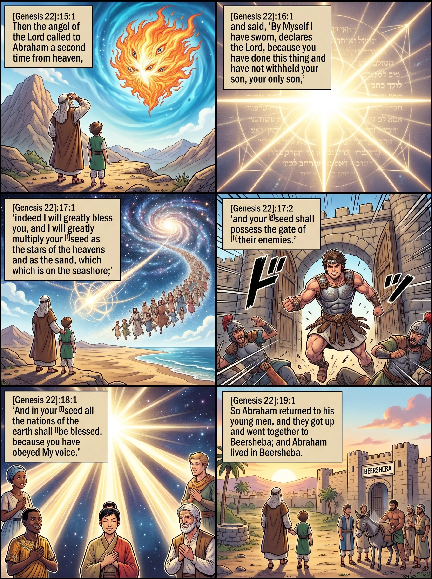 Genesis 22 illustration: The Lord's Covenant Renewed