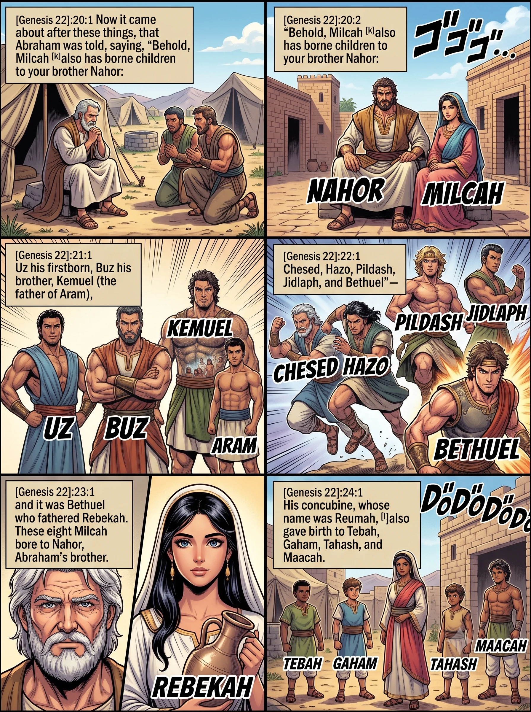 Genesis 22 illustration: The Family of Nahor