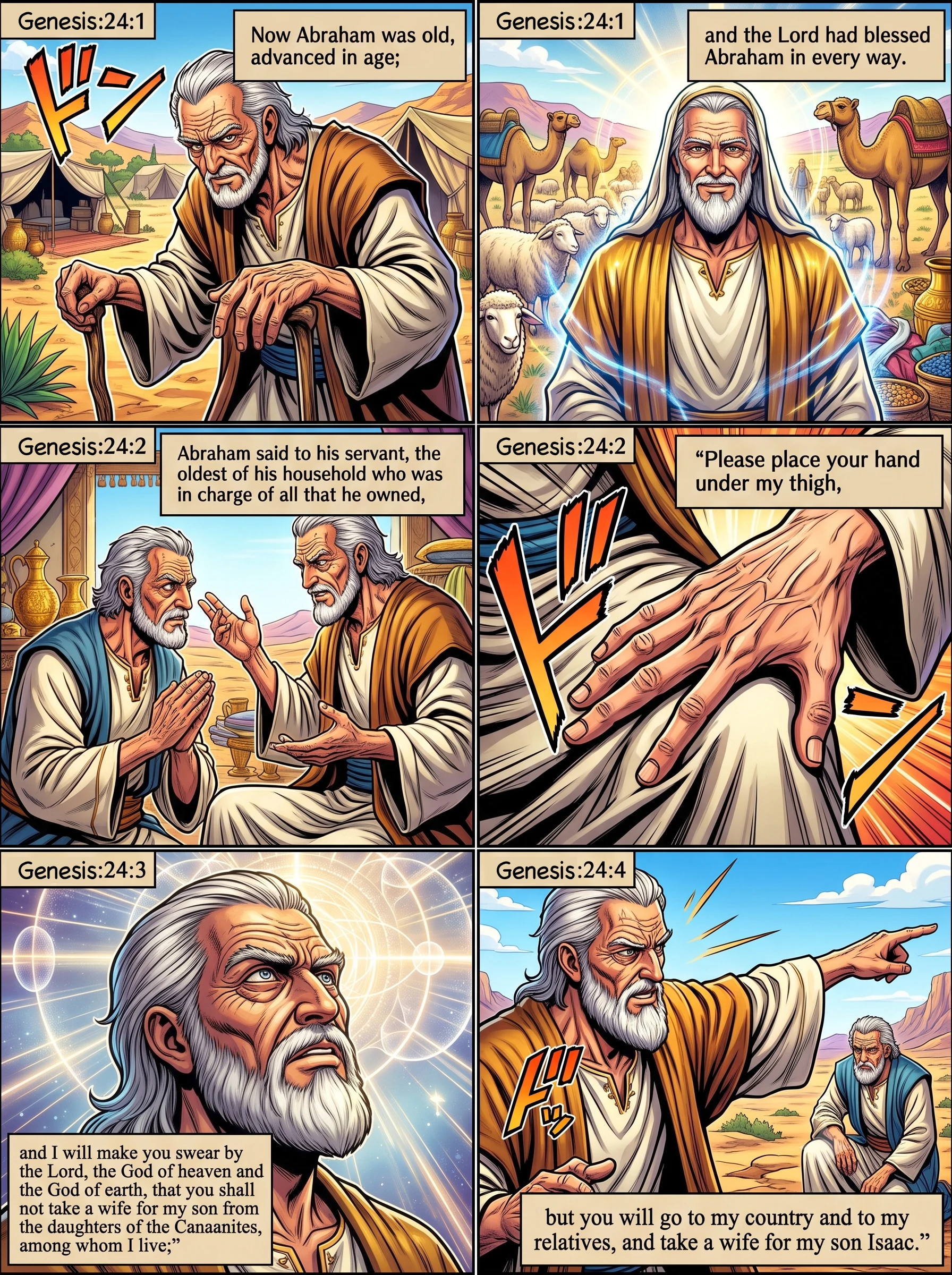 Genesis 24 illustration: Abraham's Solemn Oath