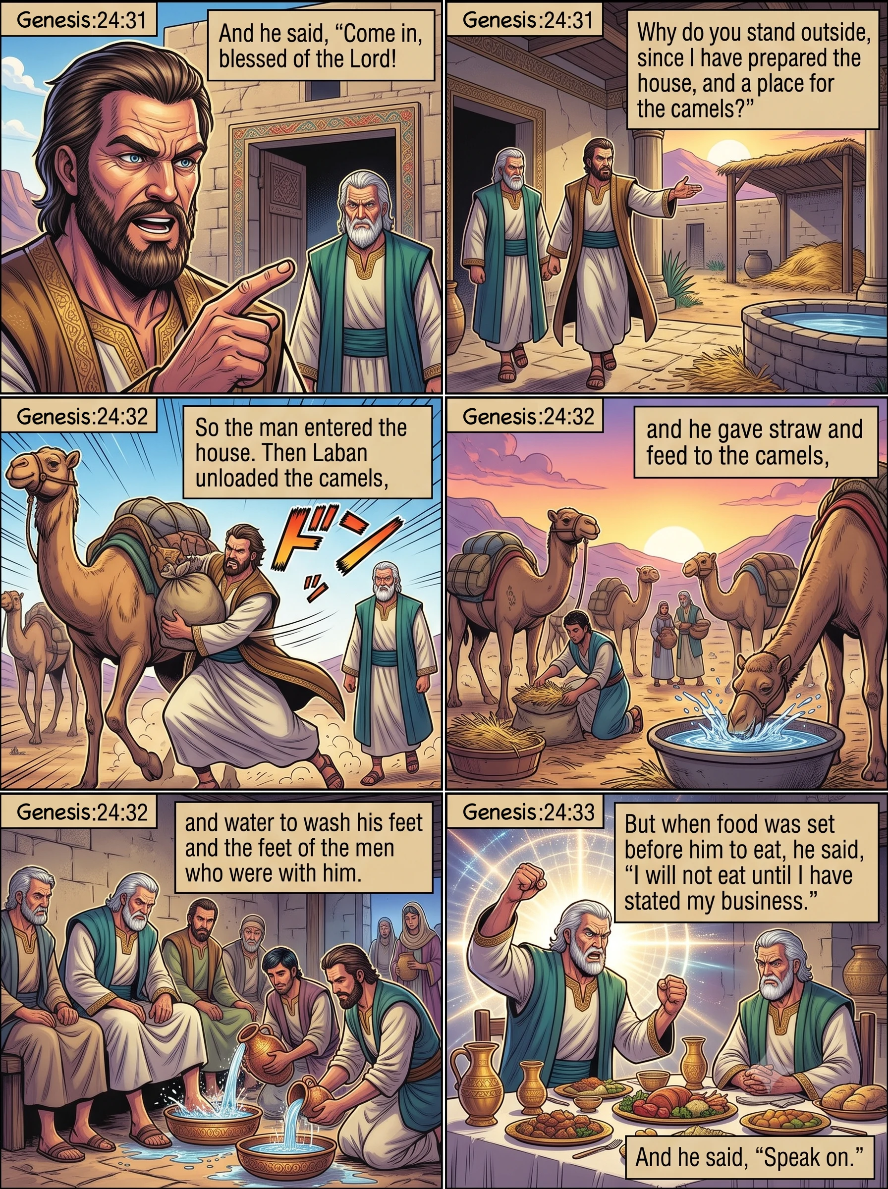 Genesis 24 illustration: Come In, Blessed of the Lord