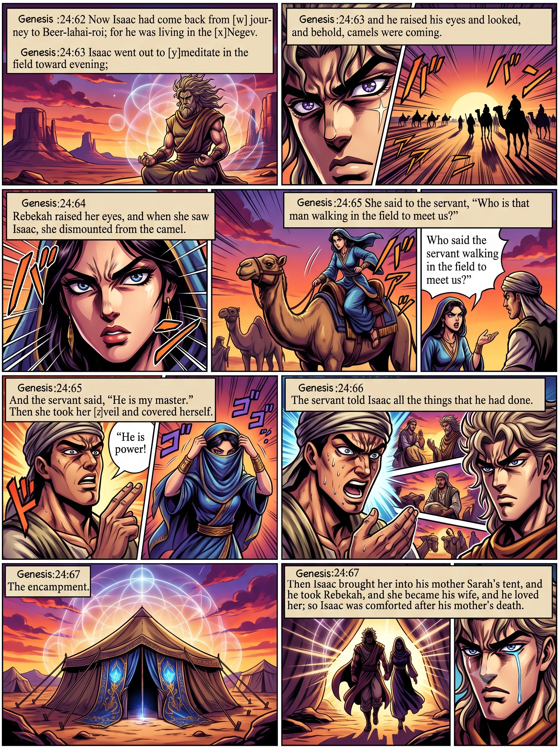 Genesis 24 illustration: Isaac Marries Rebekah