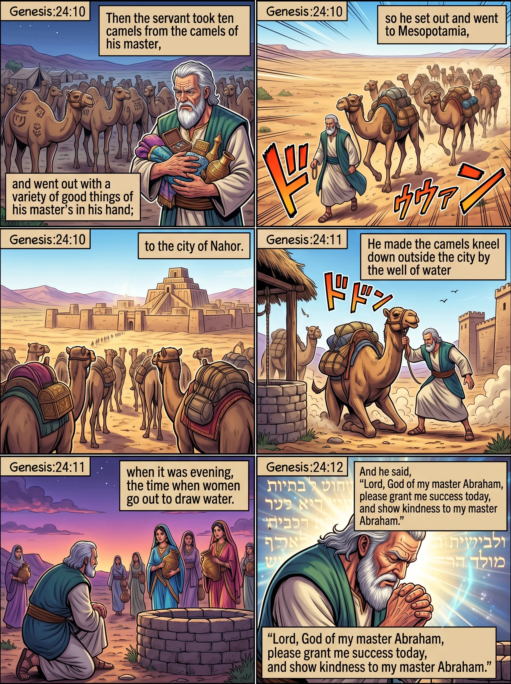 Genesis 24 illustration: The Servant's Journey