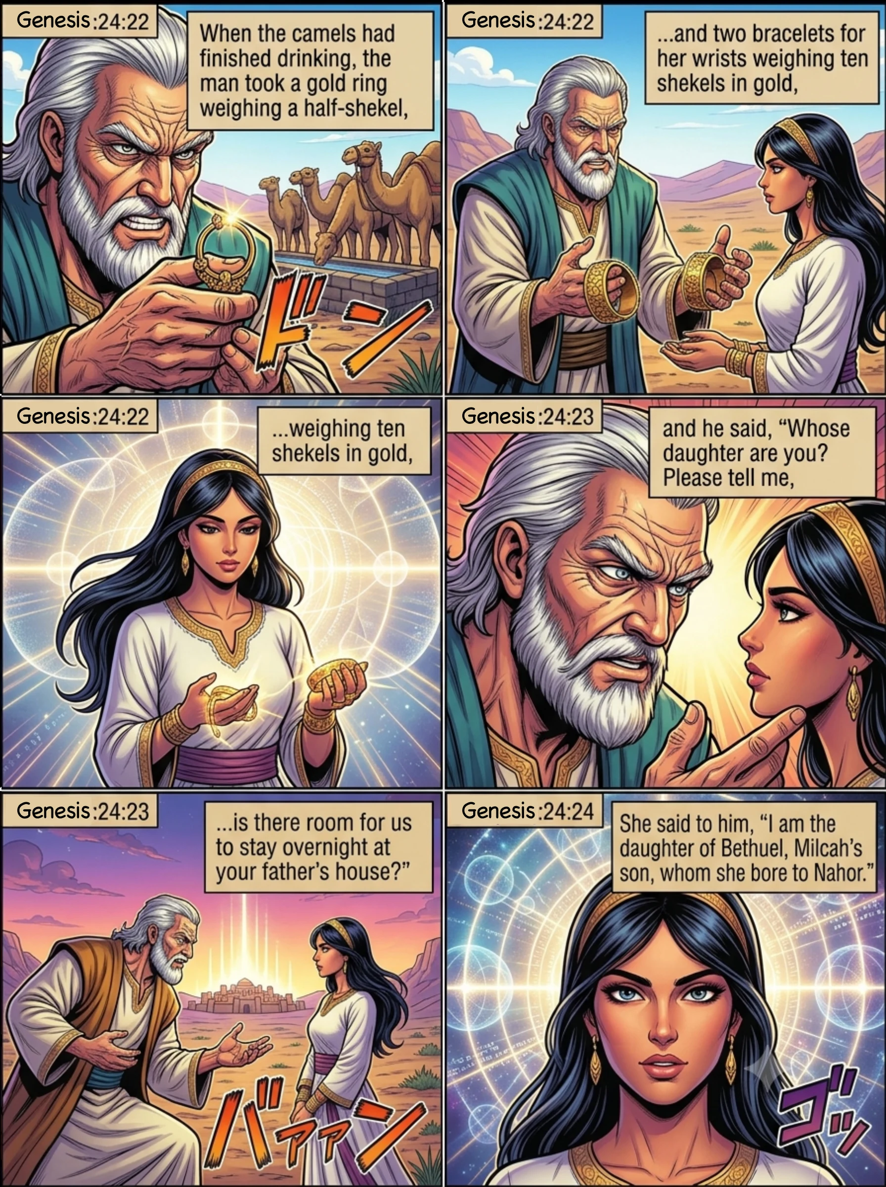 Genesis 24 illustration: Gold for the Bride