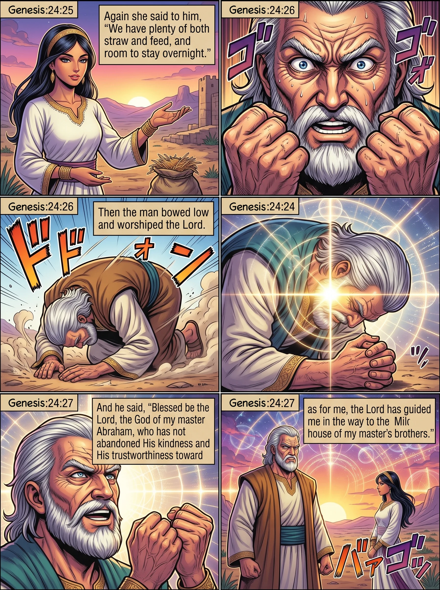 Genesis 24 illustration: Worship at the Well