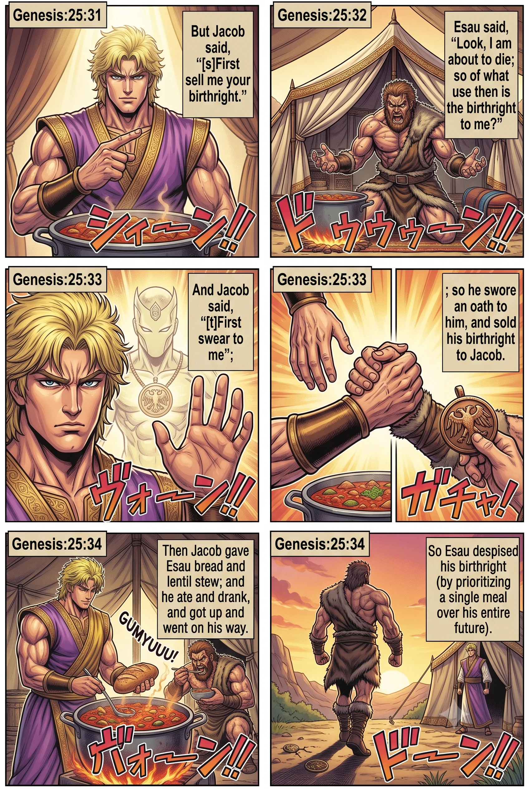 Genesis 25 illustration: Esau Sells His Birthright