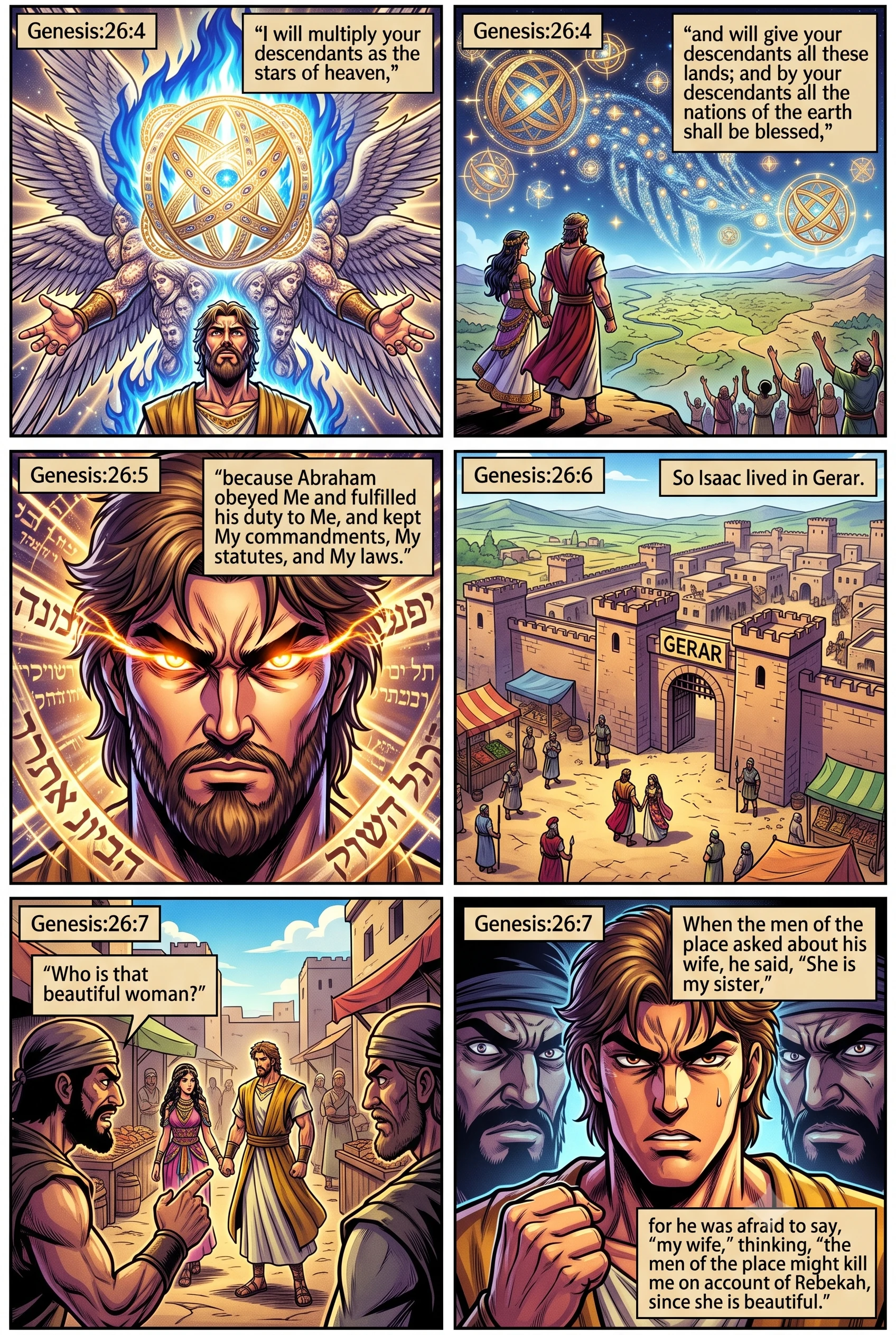Genesis 26 illustration: She Is My Sister
