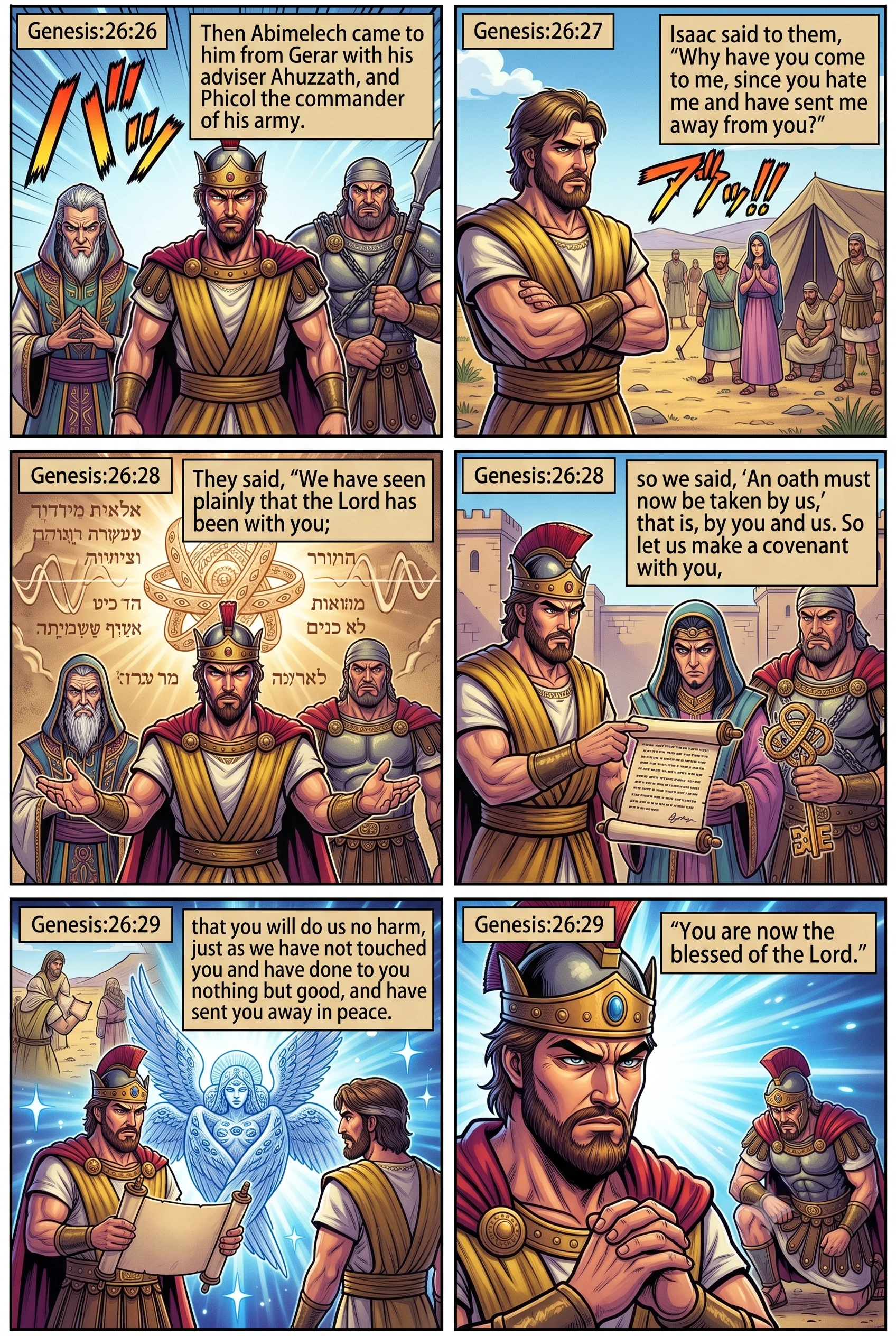 Genesis 26 illustration: A Covenant with Abimelech