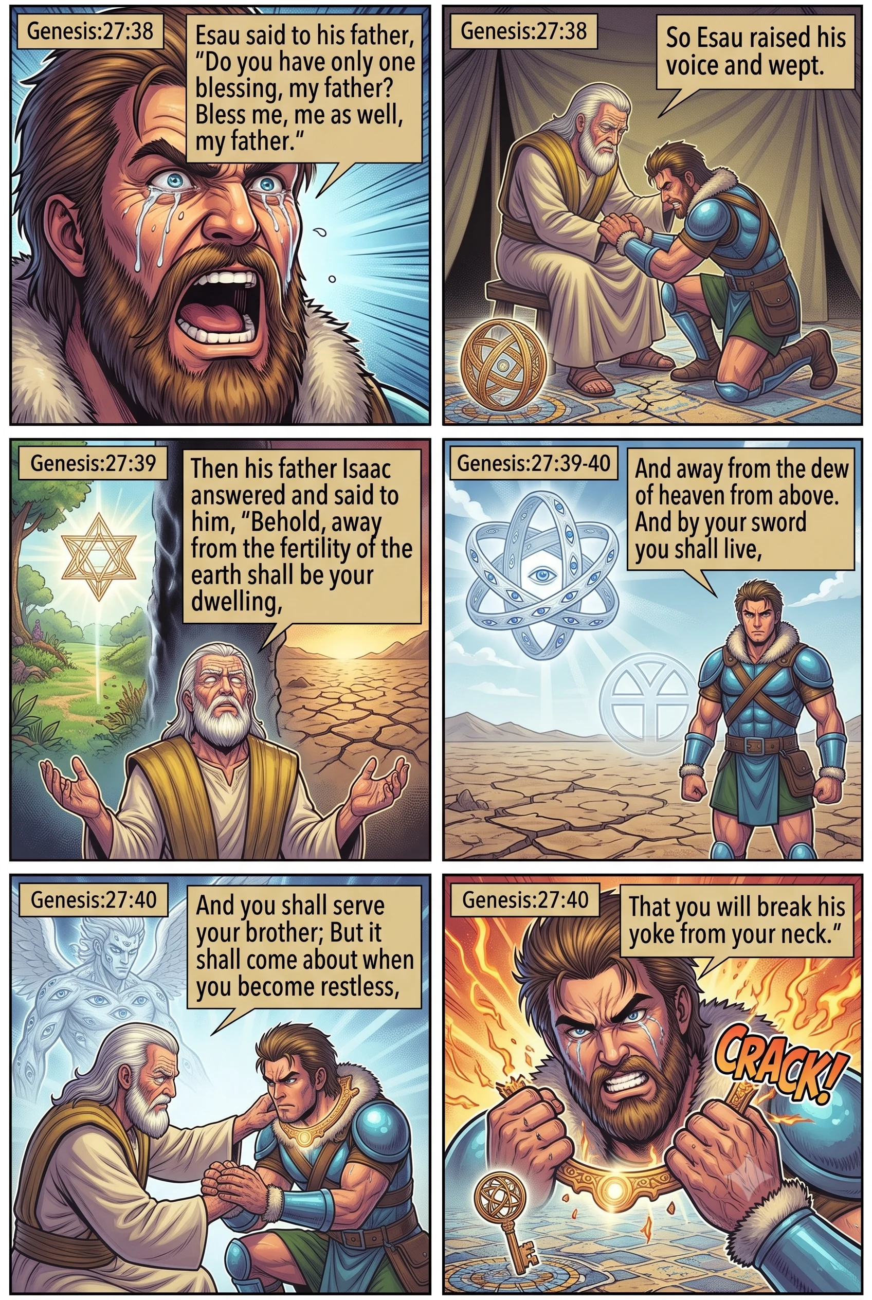 Genesis 27 illustration: Esau's Blessing