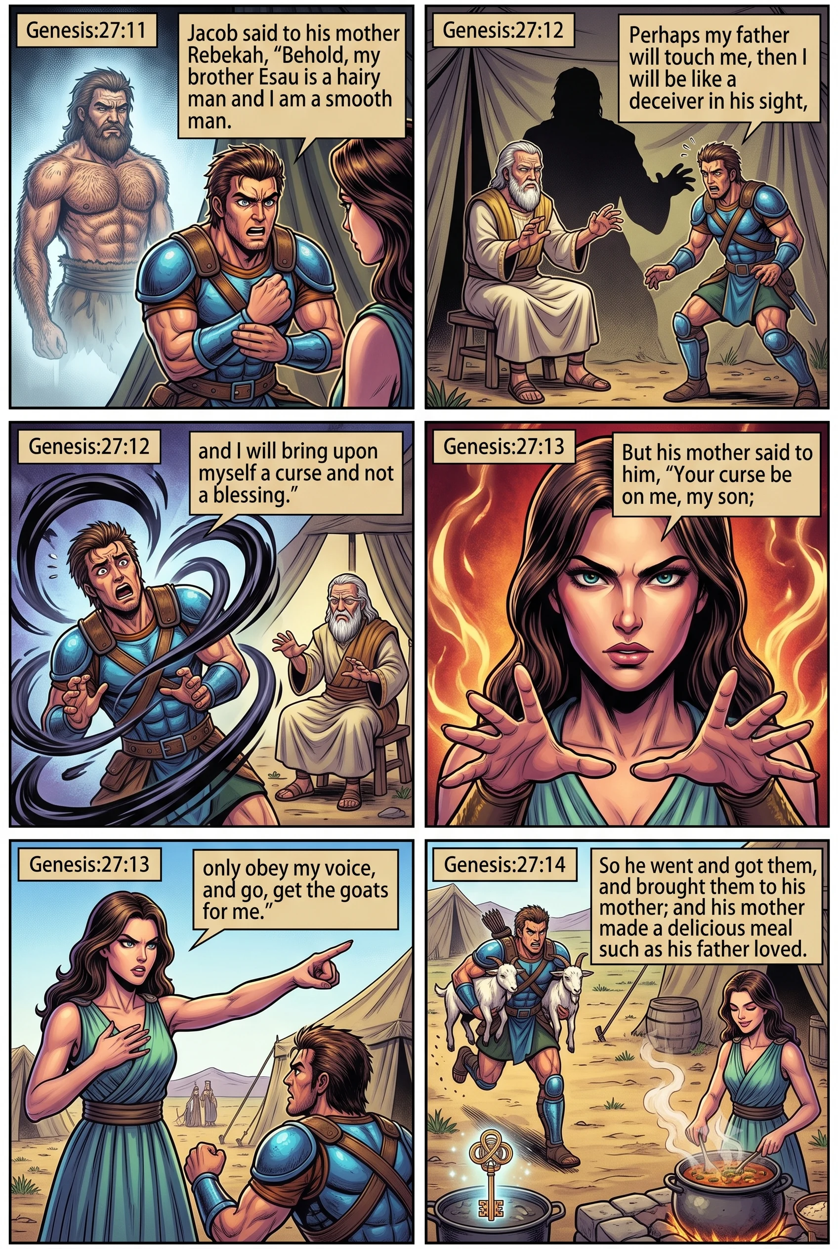 Genesis 27 illustration: Jacob's Objection