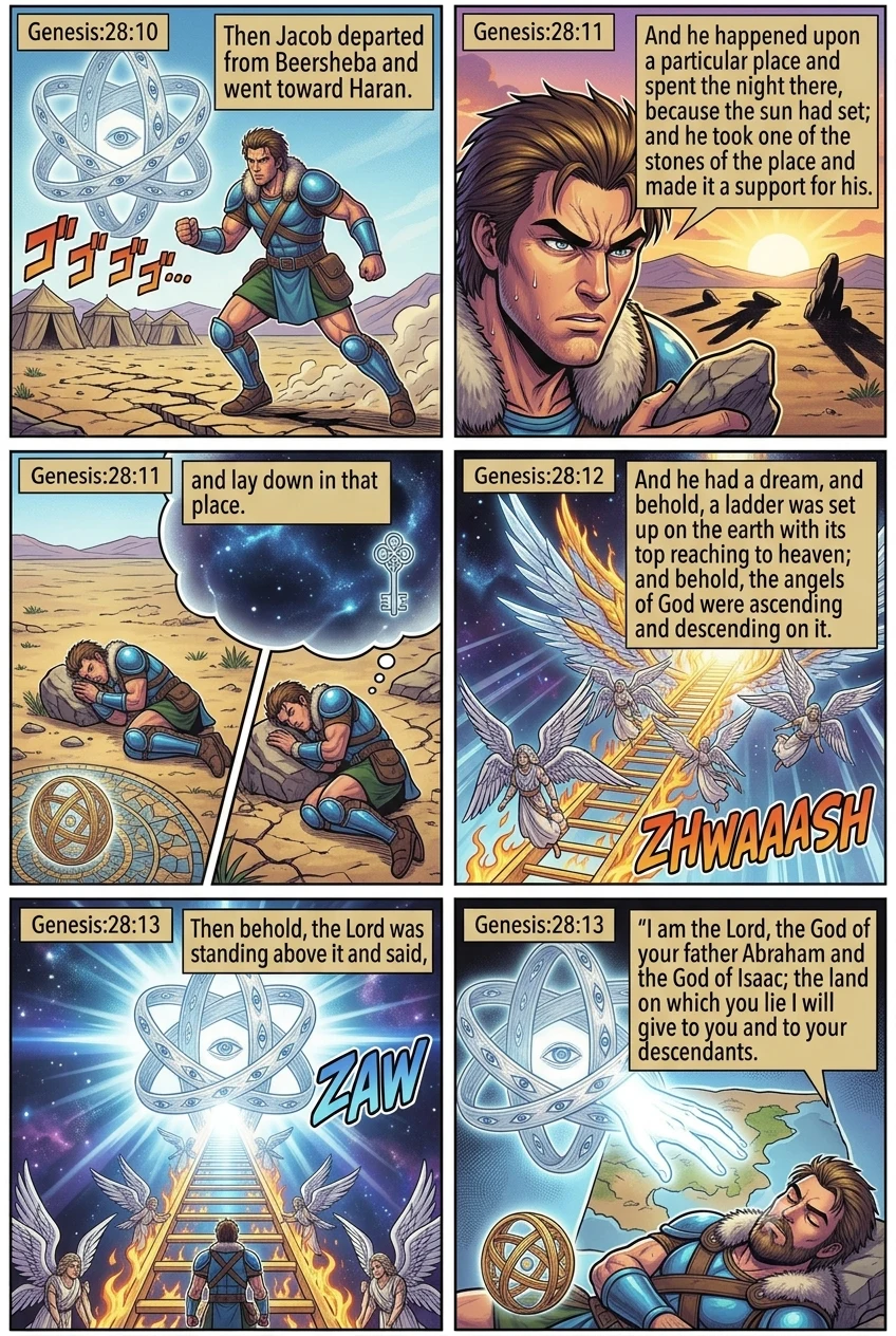 Genesis 28 illustration: Jacob's Dream at Bethel