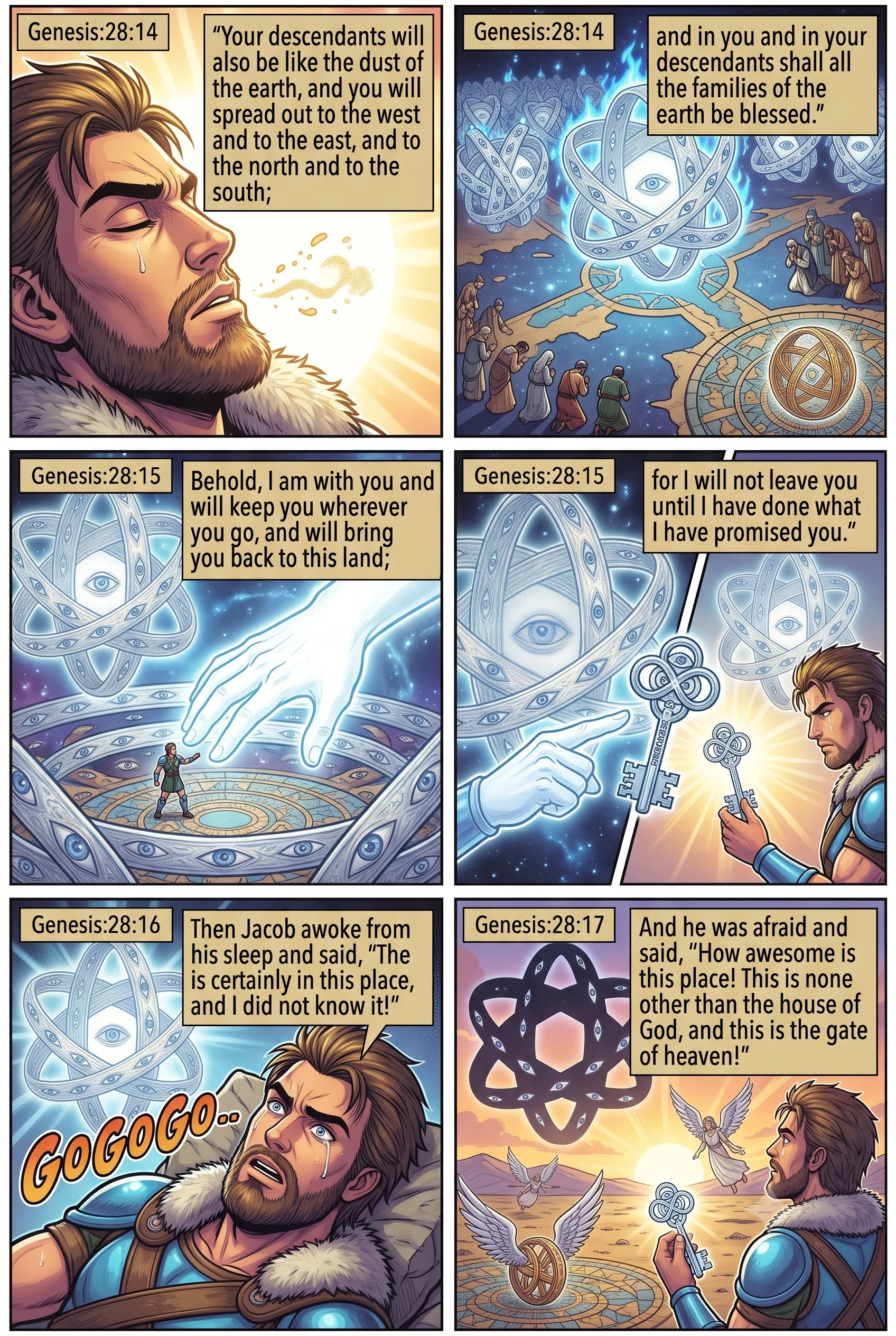 Genesis 28 illustration: The Lord's Promise to Jacob