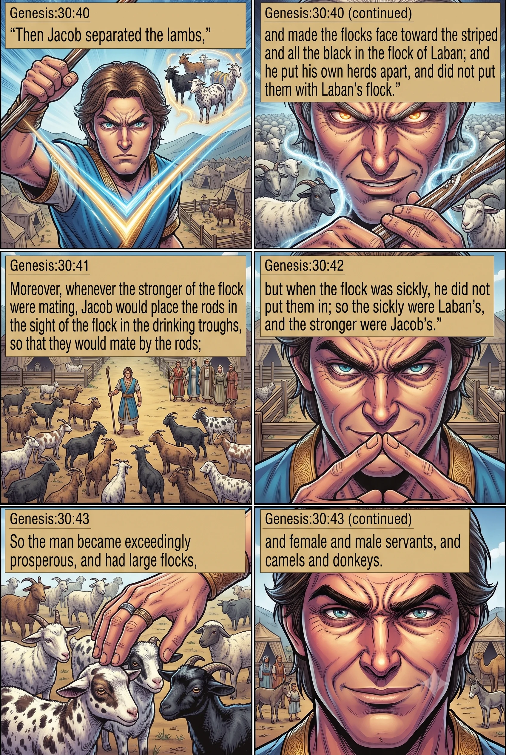 Genesis 30 illustration: Jacob Grows Prosperous
