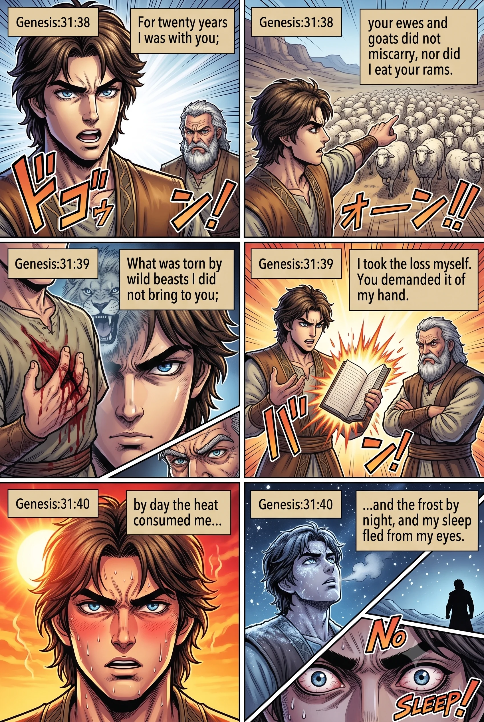 Genesis 31 illustration: Twenty Years of Labor