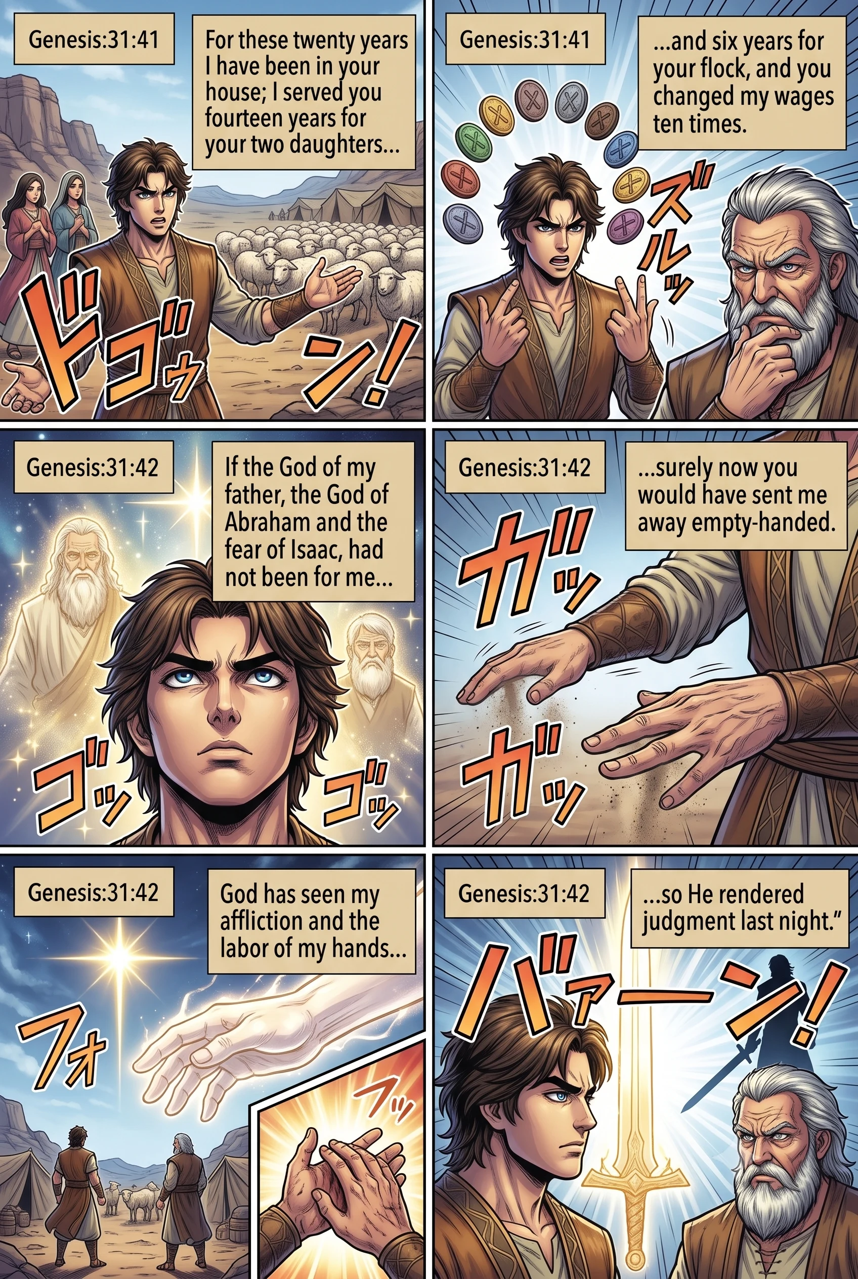 Genesis 31 illustration: God Renders Judgment