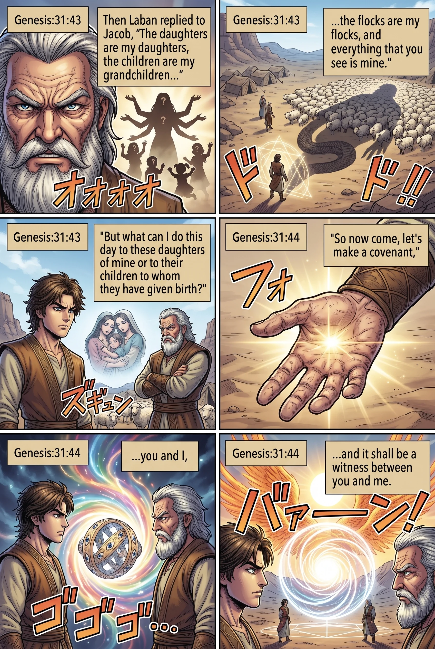 Genesis 31 illustration: The Proposal of a Covenant