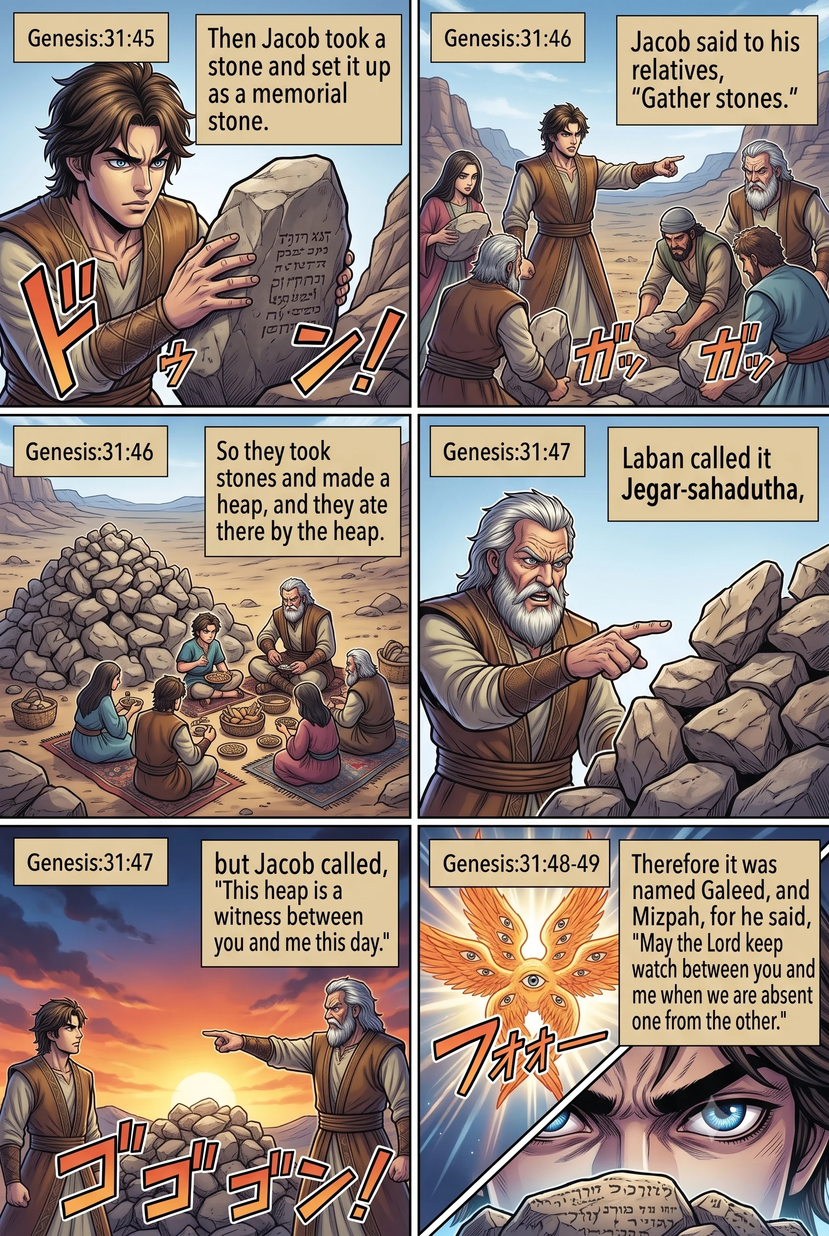 Genesis 31 illustration: The Heap of Witness