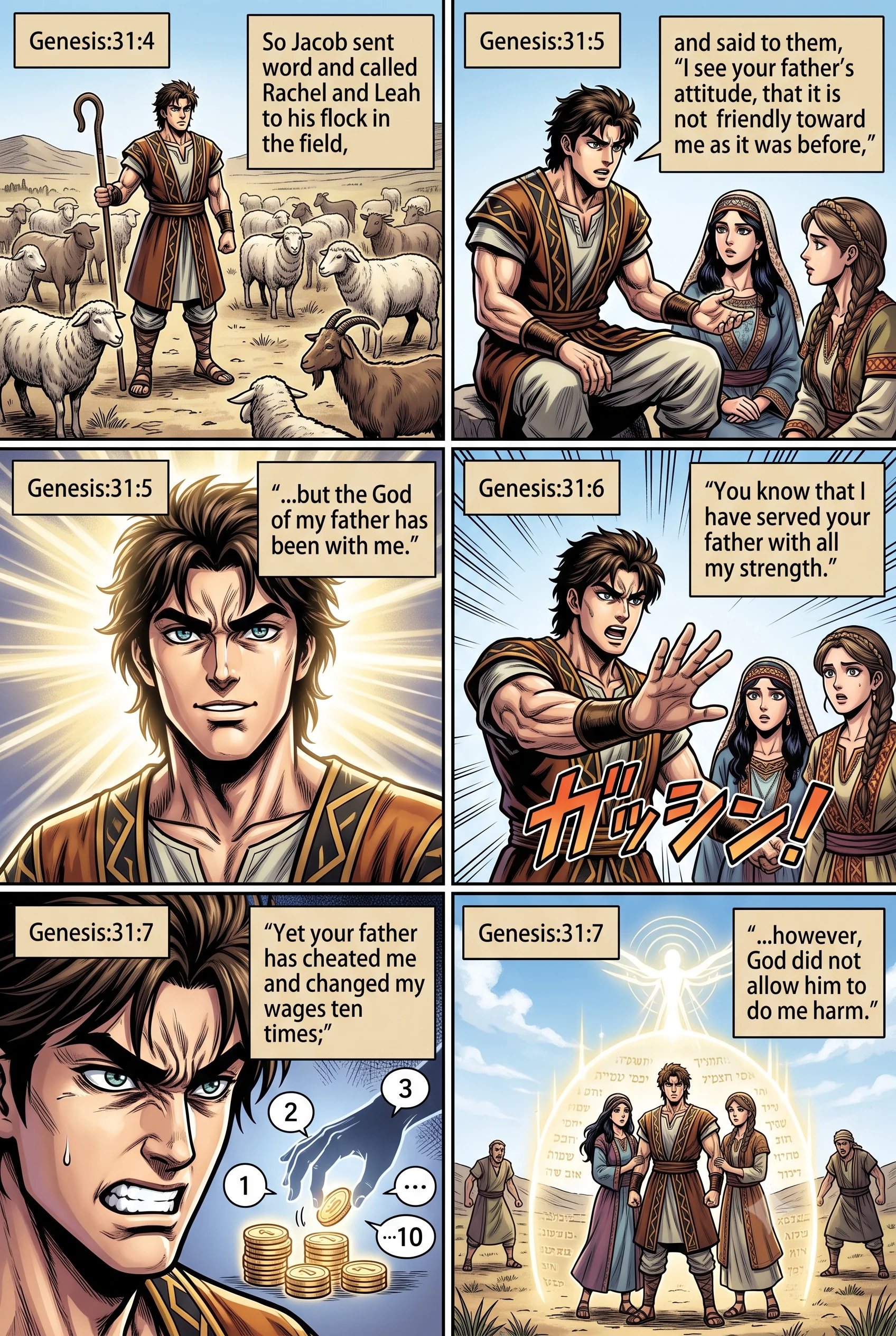 Genesis 31 illustration: Jacob's Complaint Against Laban