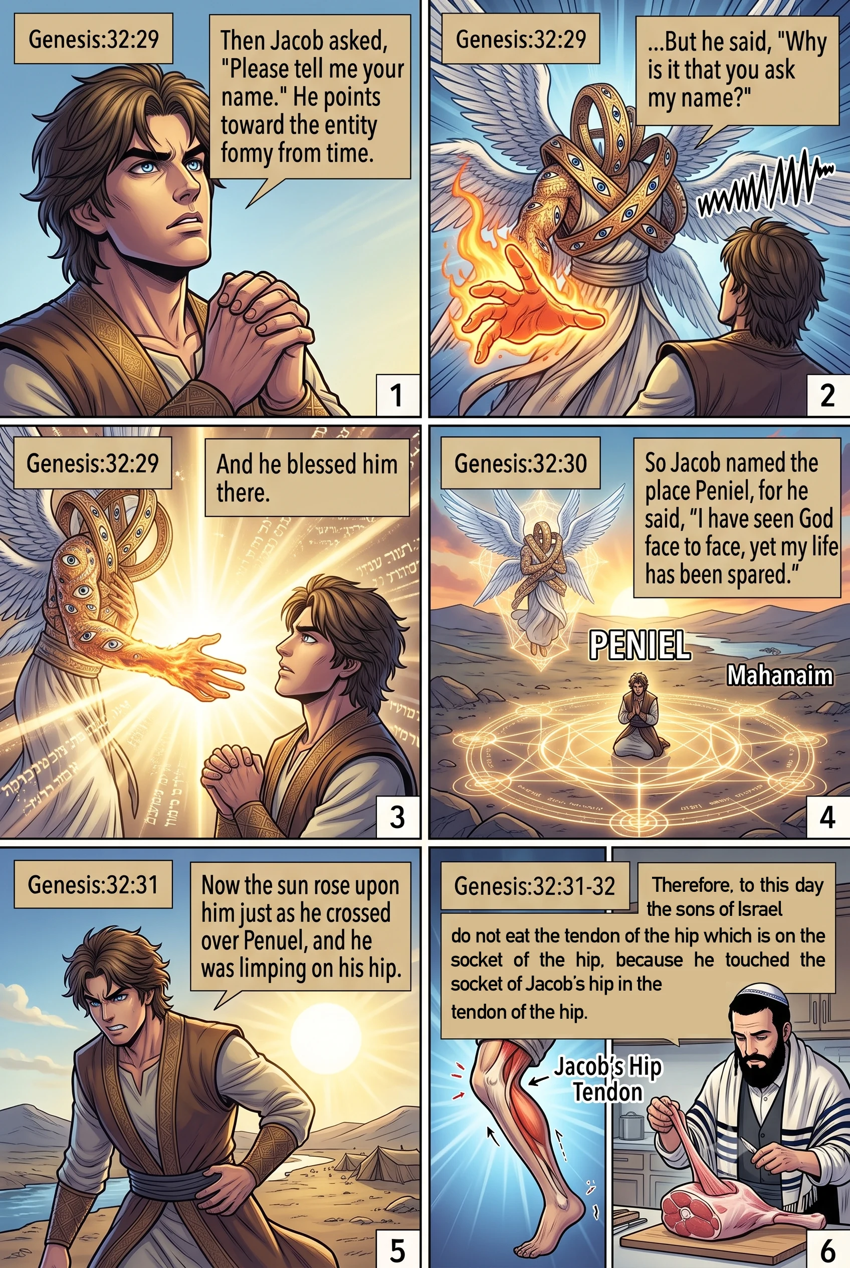 Genesis 32 illustration: Jacob Is Named Israel
