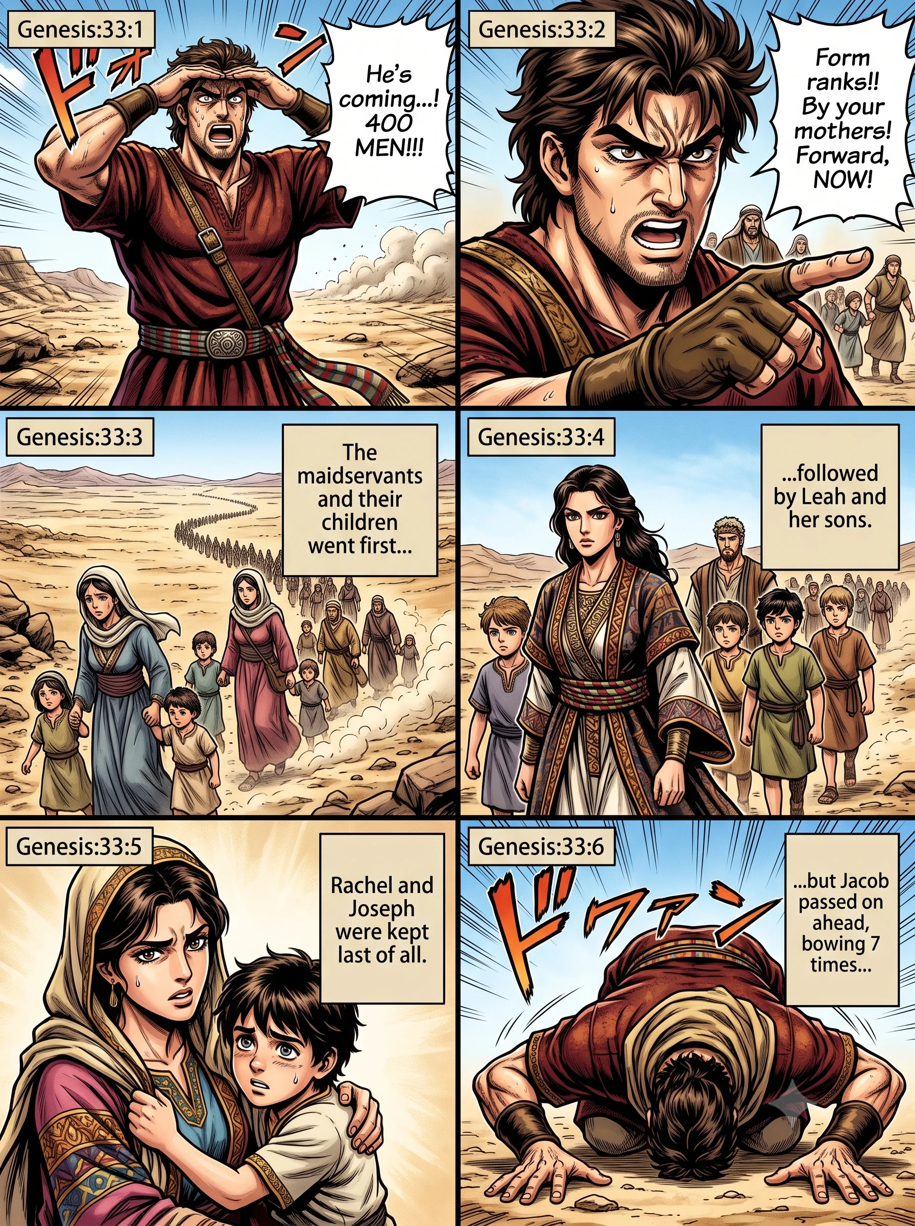Genesis 33 illustration: Jacob Prepares to Meet Esau