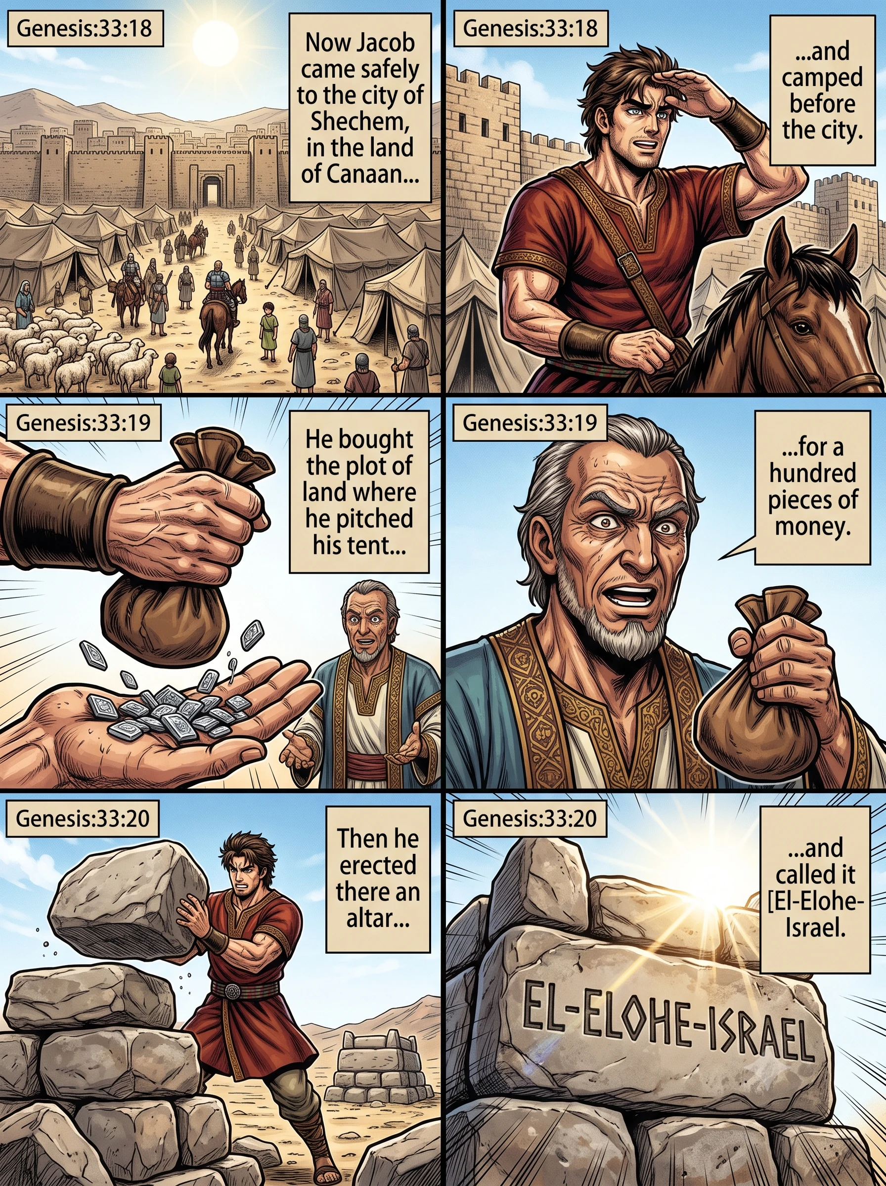 Genesis 33 illustration: Jacob Settles in Shechem