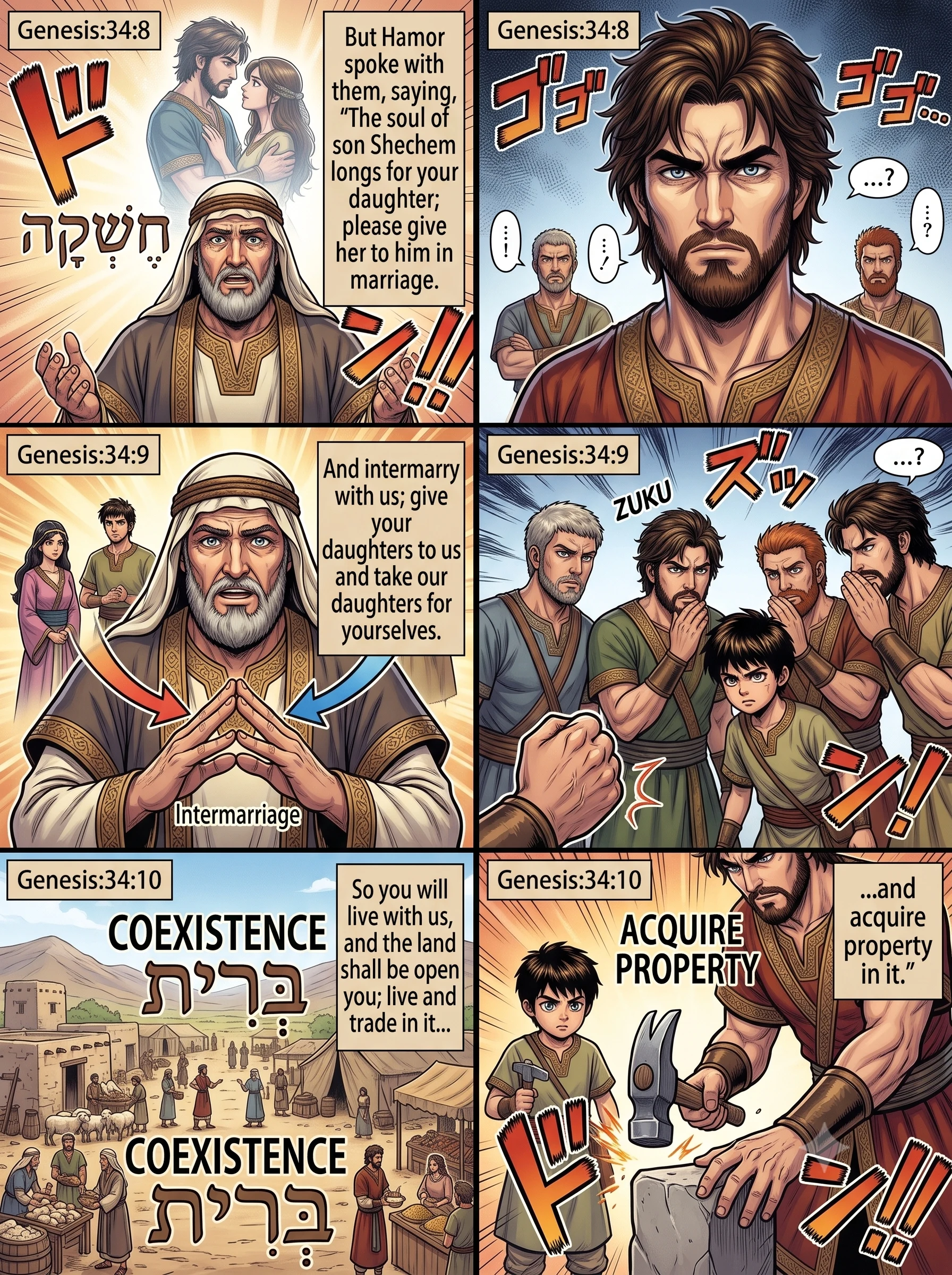 Genesis 34 illustration: Hamor Proposes Intermarriage