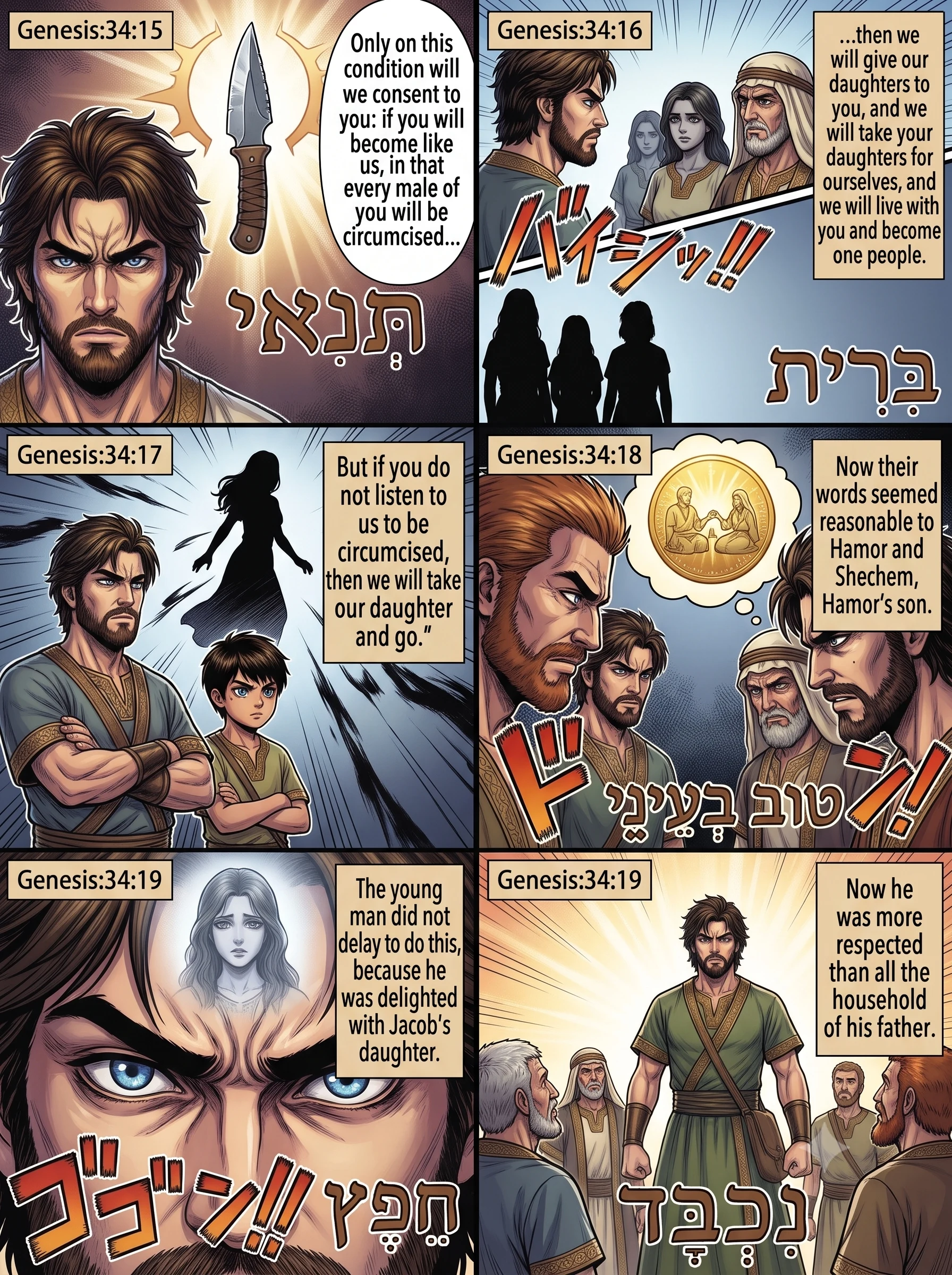 Genesis 34 illustration: The Condition of Circumcision