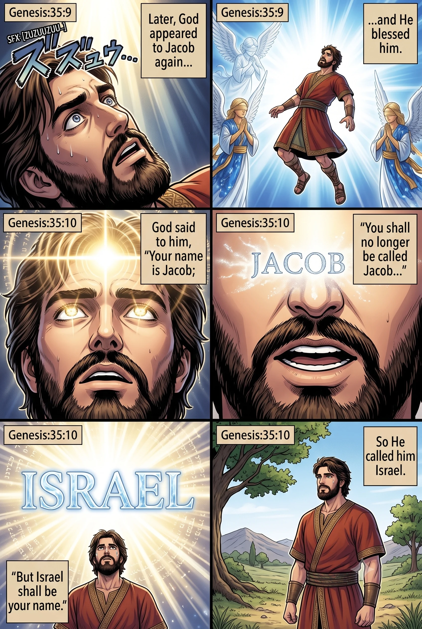 Genesis 35 illustration: Jacob Is Named Israel