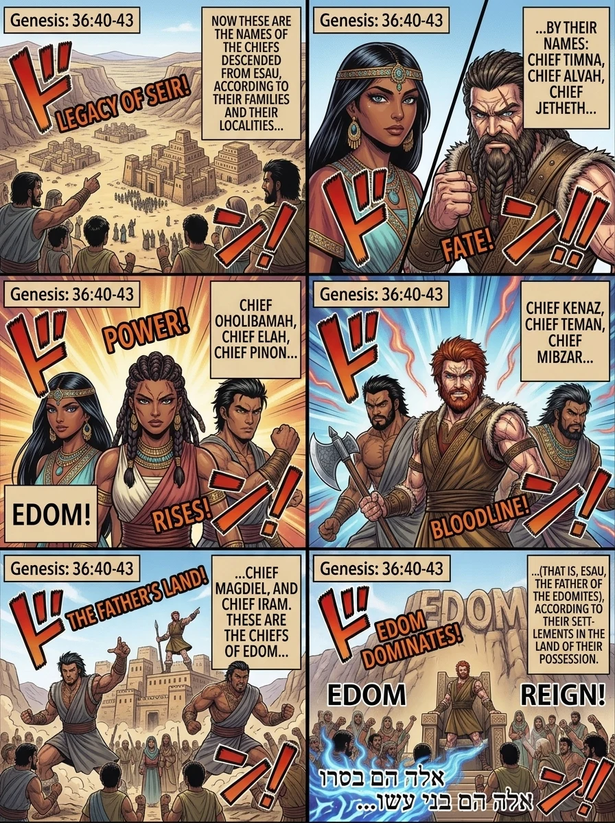 Genesis 36 illustration: The Chiefs of Edom