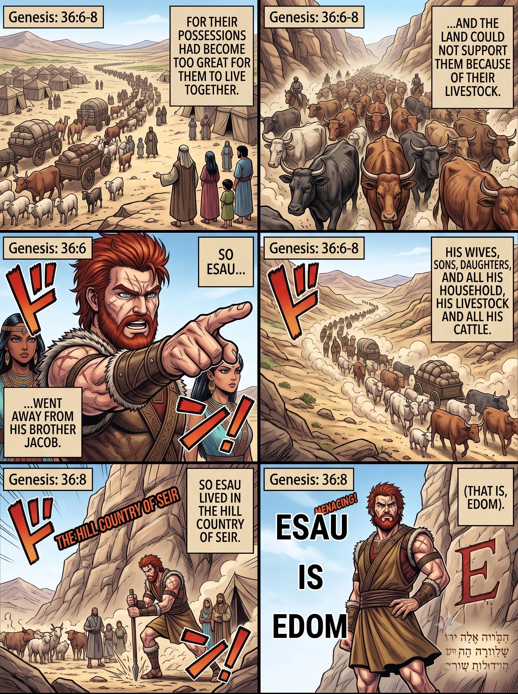 Genesis 36 illustration: Esau Settles in Seir