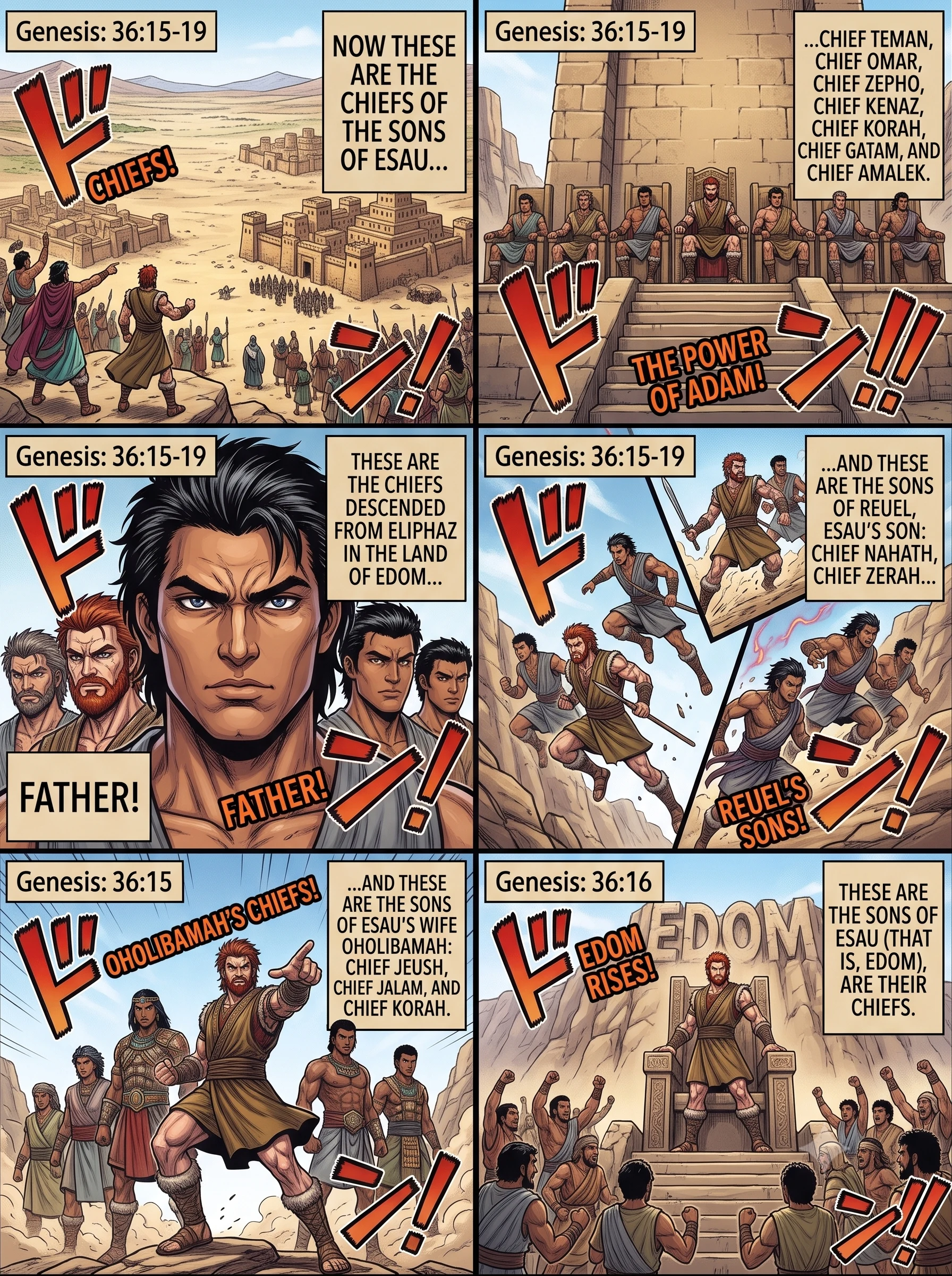 Genesis 36 illustration: The Chiefs of Esau
