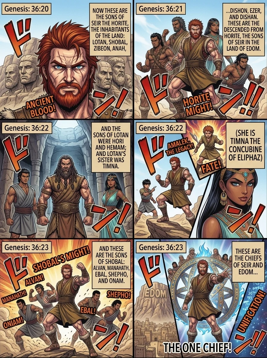 Genesis 36 illustration: The Sons of Seir the Horite