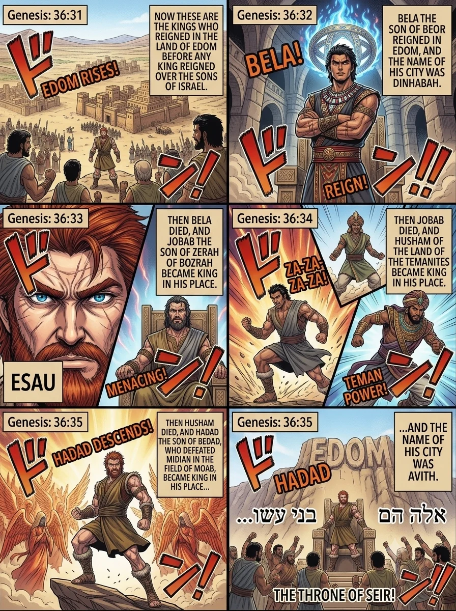 Genesis 36 illustration: The Kings of Edom
