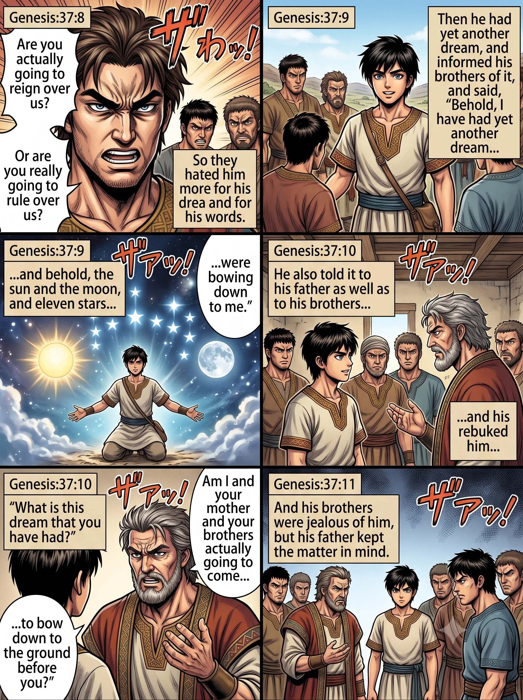 Genesis 37 illustration: The Brothers' Anger and a Second Dream