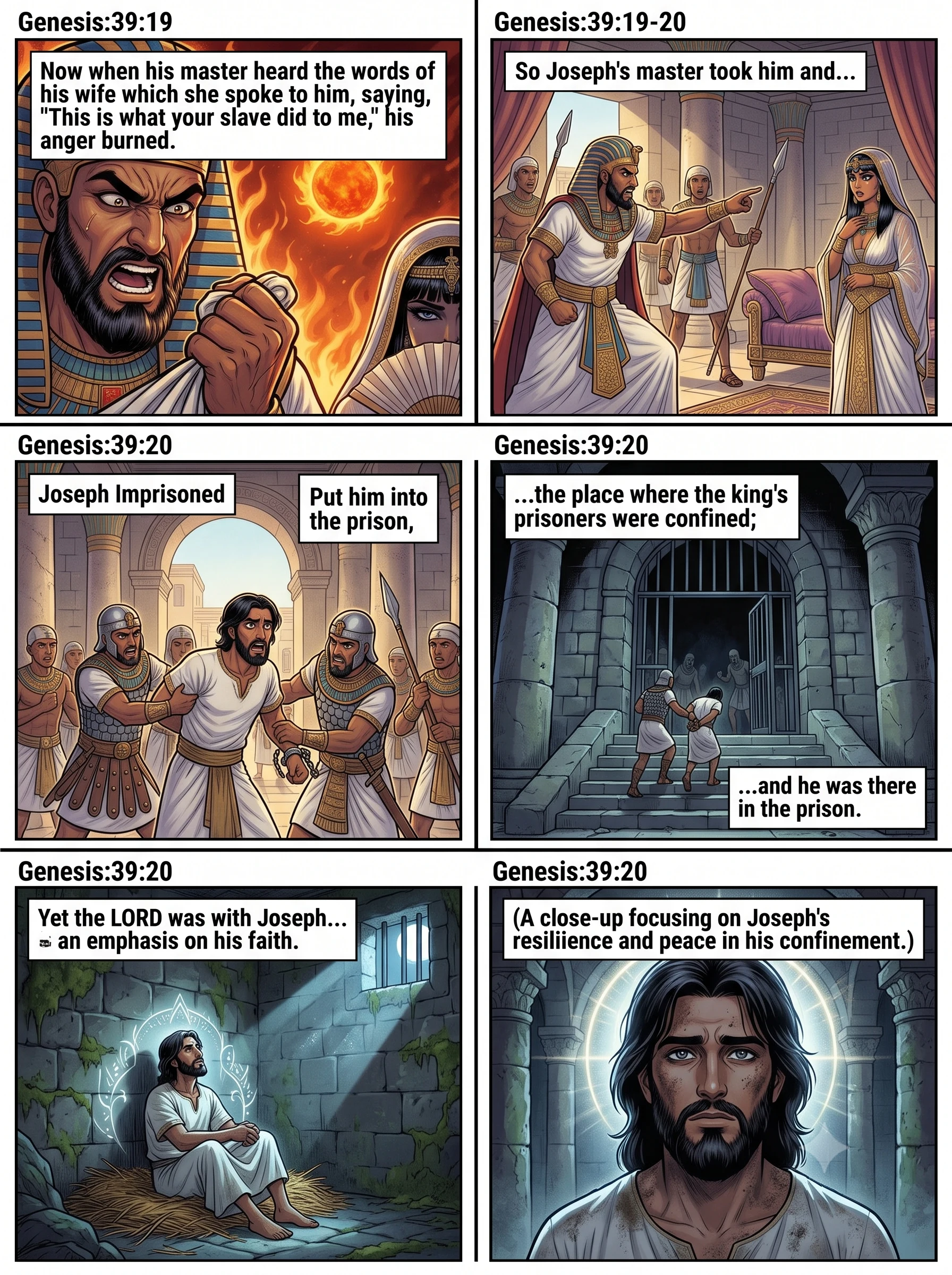 Genesis 39 illustration: Joseph Imprisoned