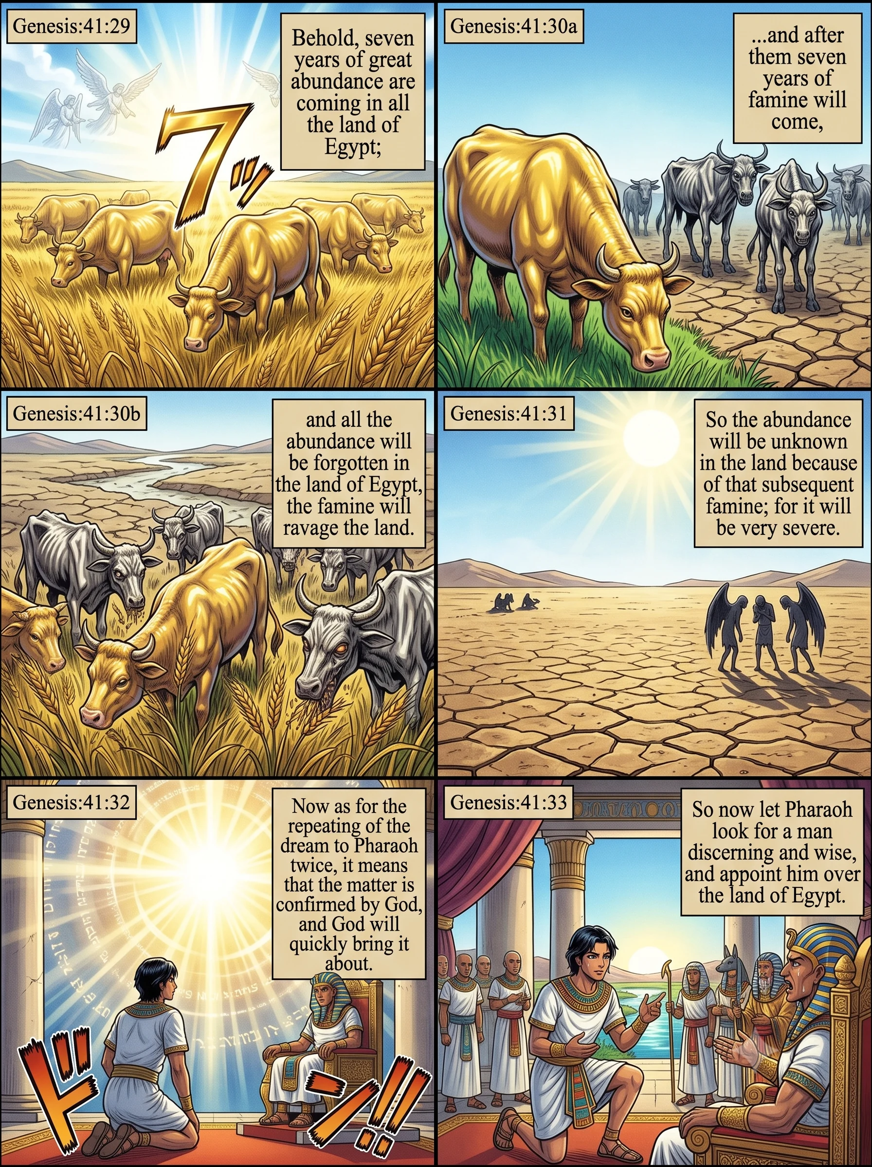 Genesis 41 illustration: Seven Years of Plenty and Famine