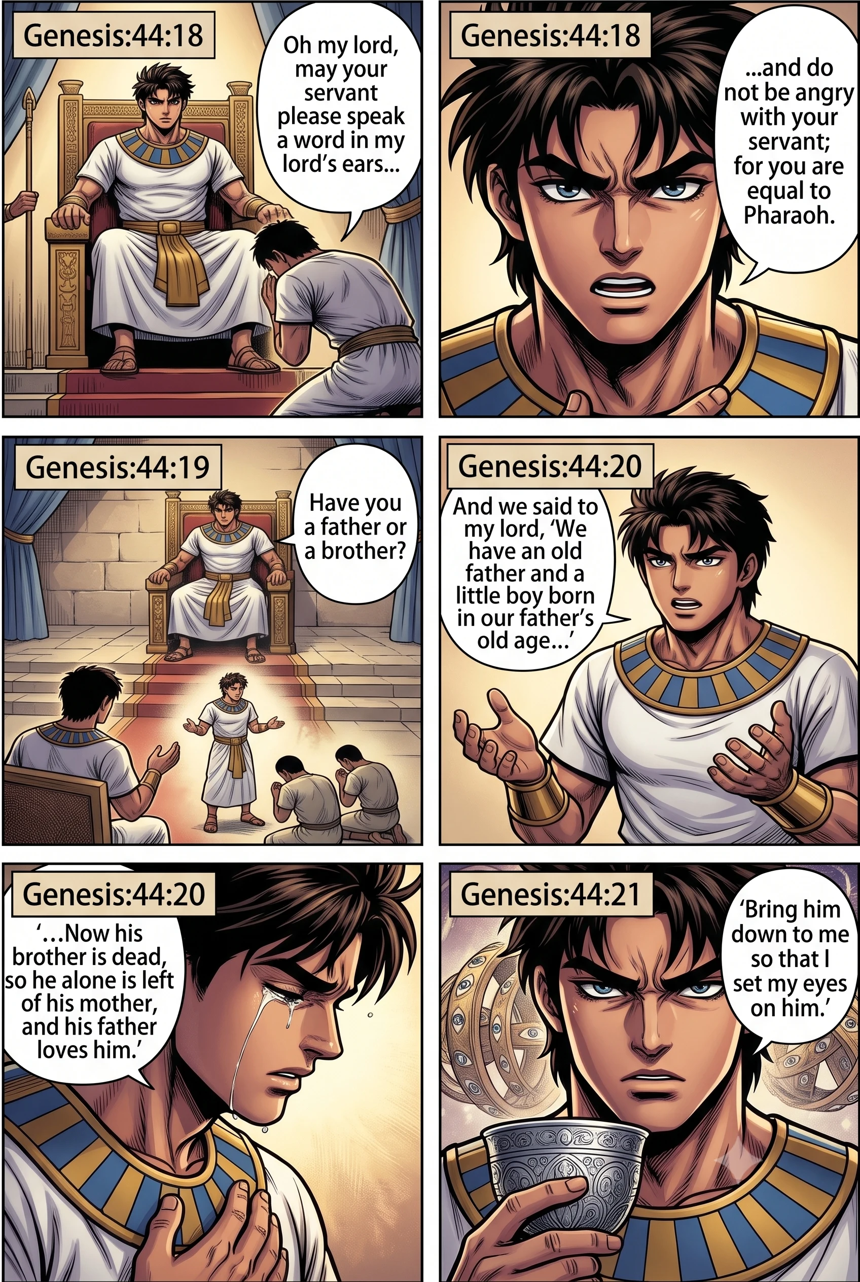 Genesis 44 illustration: Judah's Plea Begins