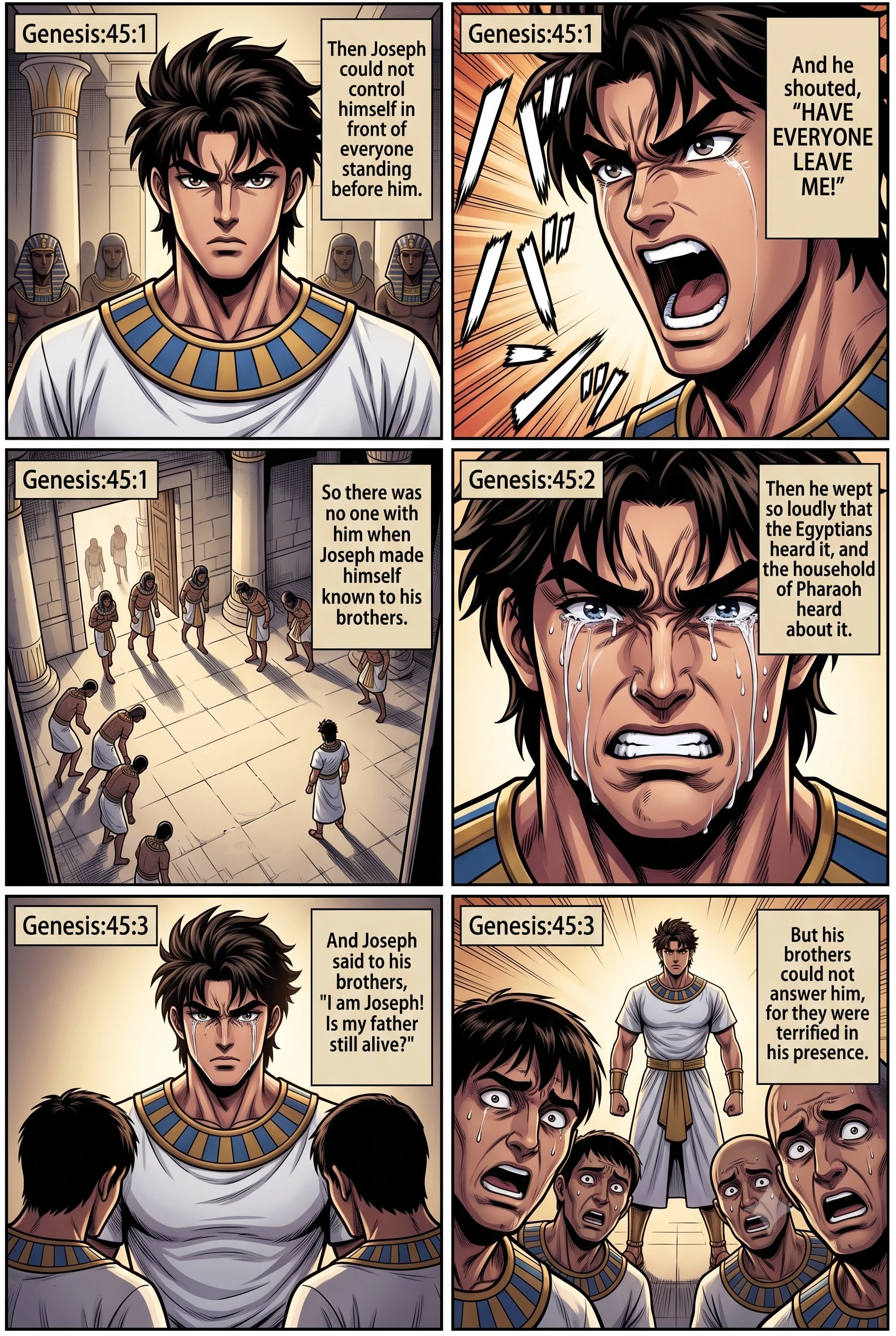 Genesis 45 illustration: Joseph Reveals Himself