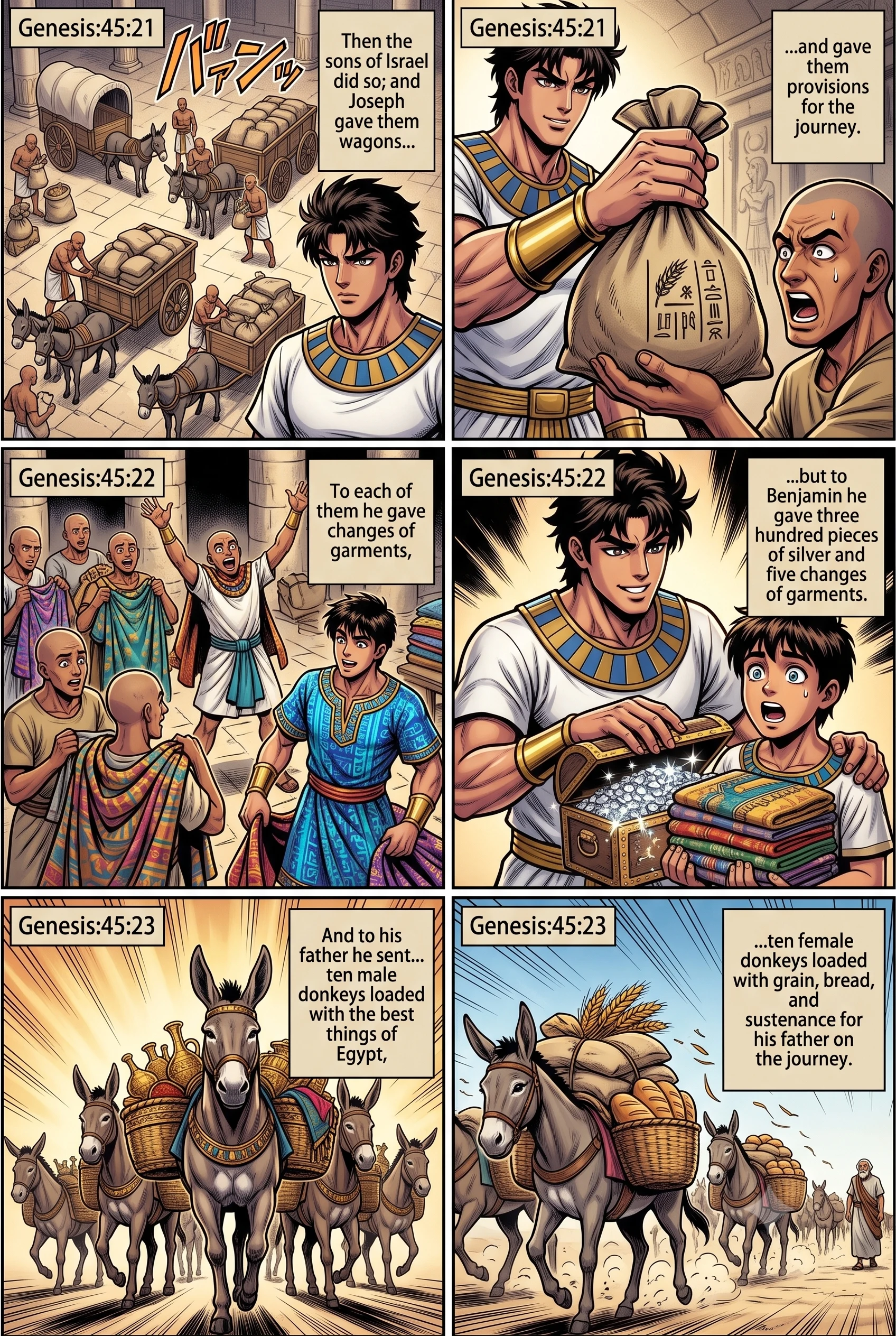Genesis 45 illustration: Gifts for the Journey