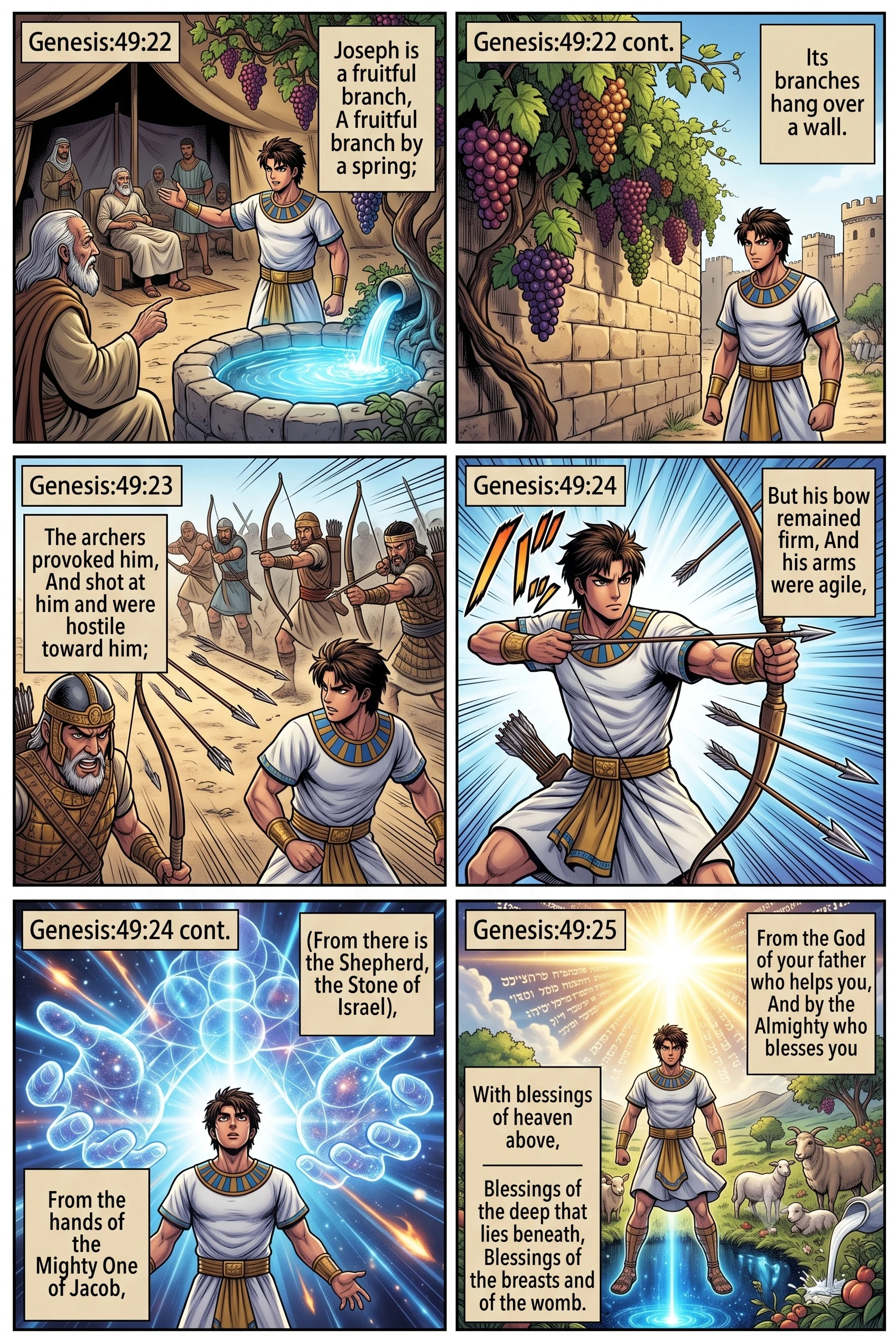Genesis 49 illustration: The Blessing of Joseph