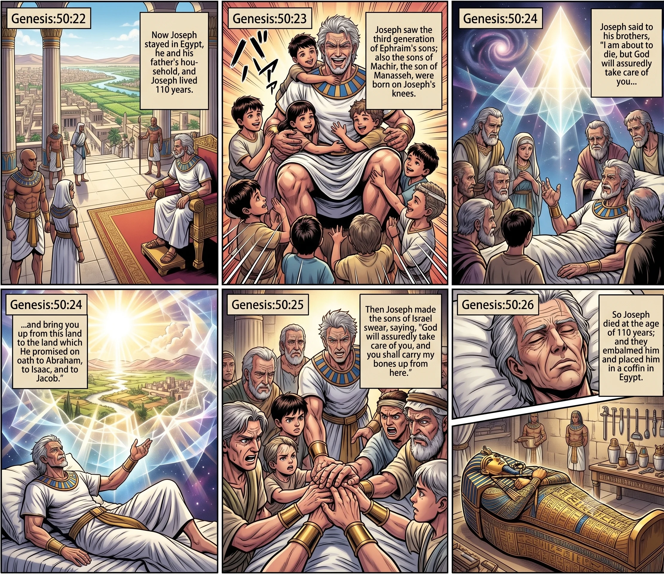 Genesis 50 illustration: The Death of Joseph
