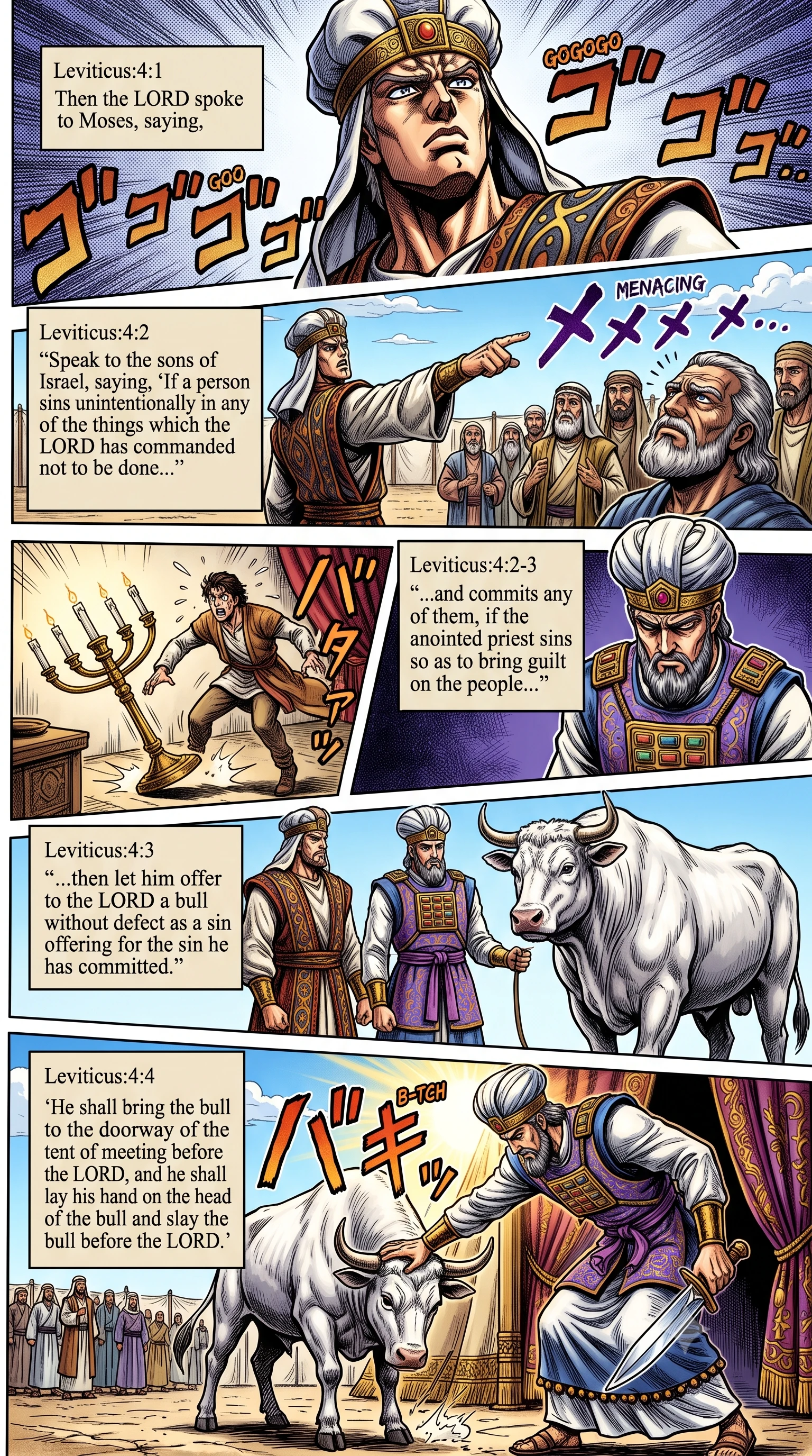 Leviticus 4 illustration: The Lord Instructs on Unintentional Sin