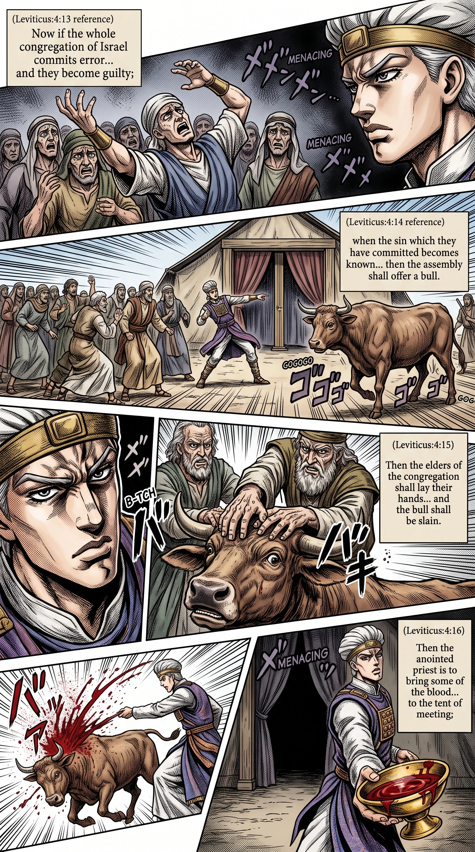Leviticus 4 illustration: When the Whole Congregation Sins