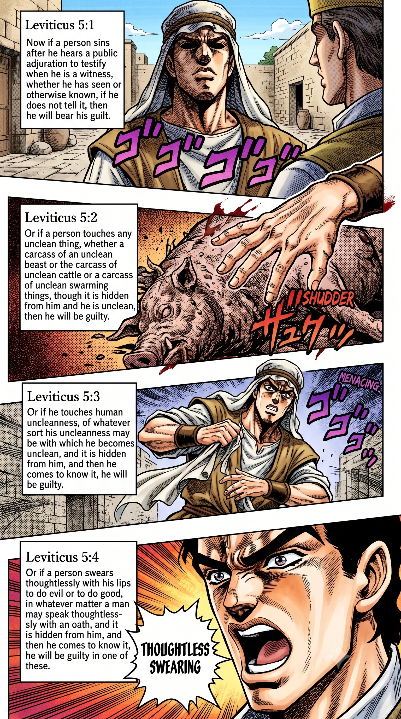Leviticus 5 illustration: Sins of Silence, Uncleanness, and Rash Oaths