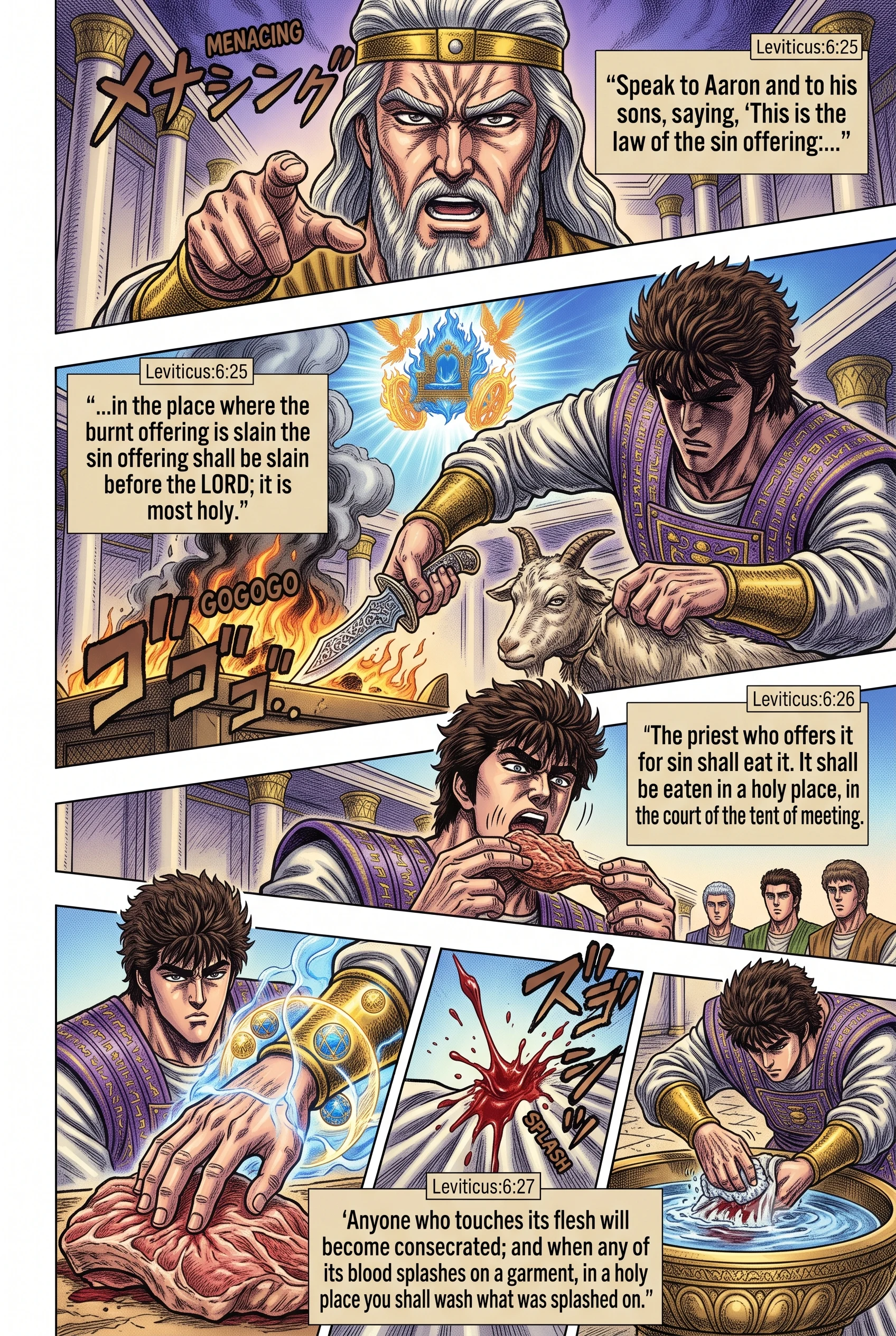 Leviticus 6 illustration: The Law of the Sin Offering