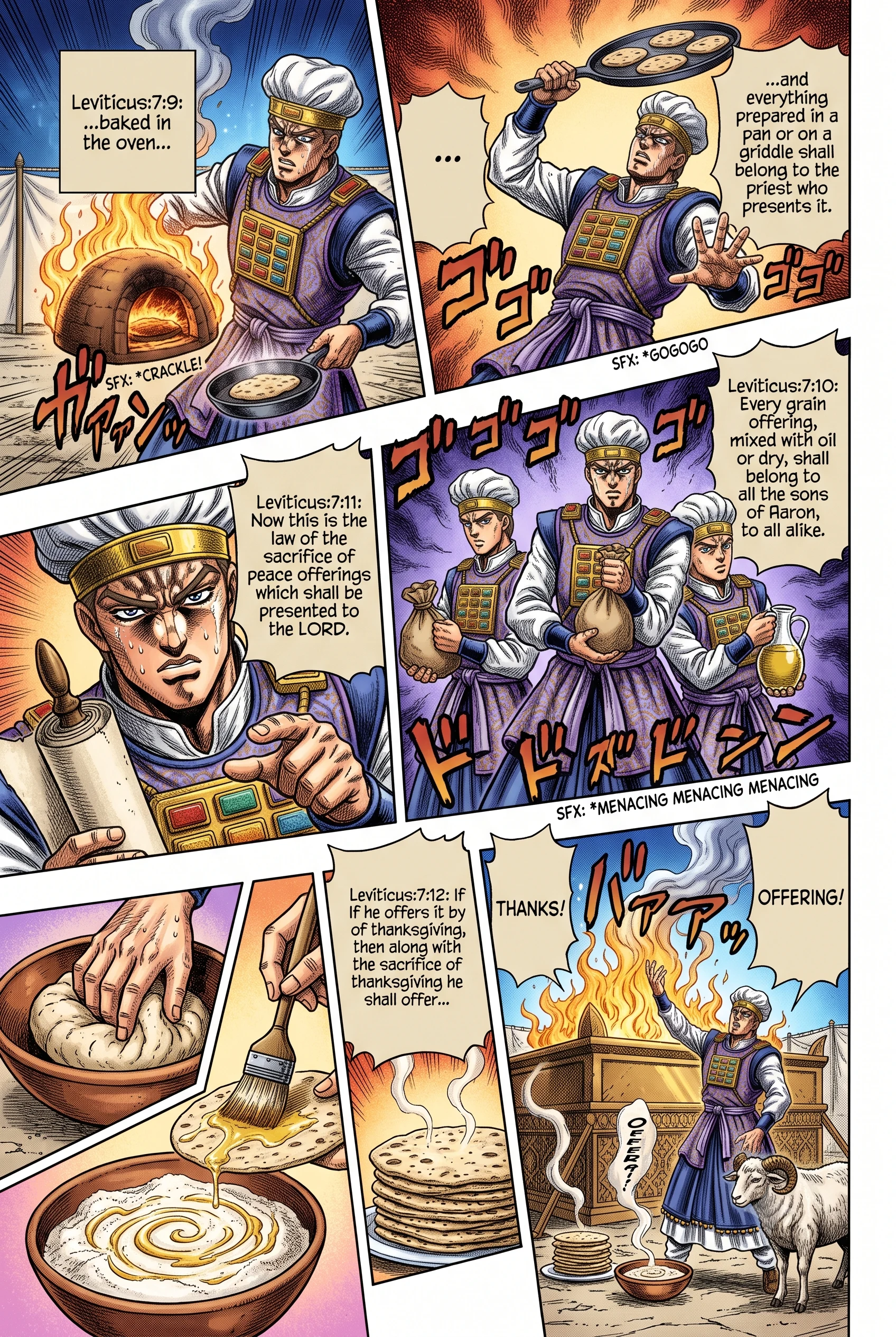 Leviticus 7 illustration: Grain Offerings and the Thanksgiving Sacrifice