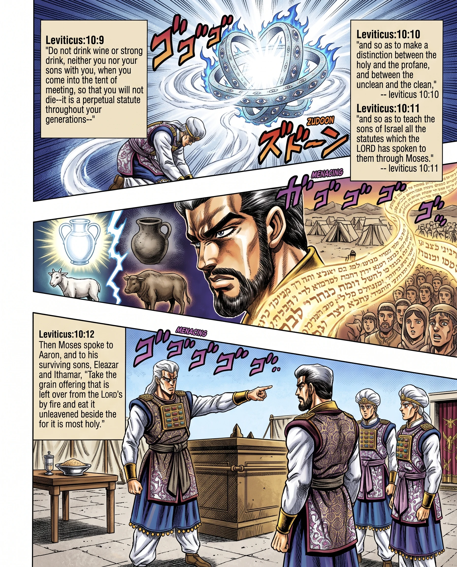 Leviticus 10 illustration: No Wine in the Tent; Teaching Holy From Common