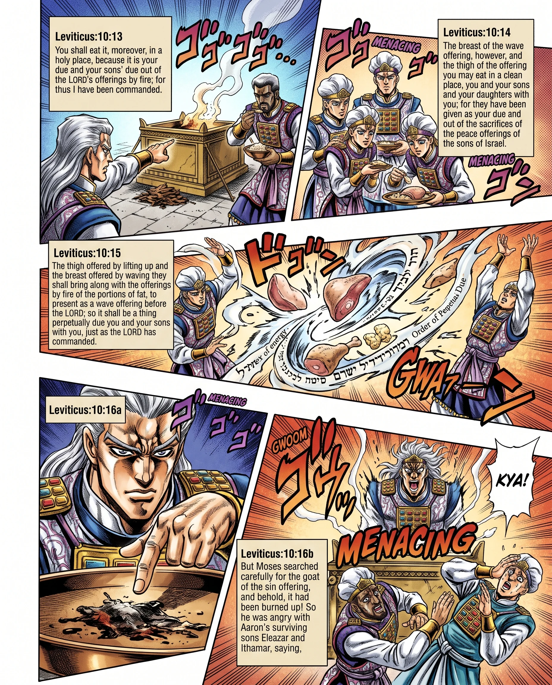 Leviticus 10 illustration: Eating the Priests' Portion in a Holy Place