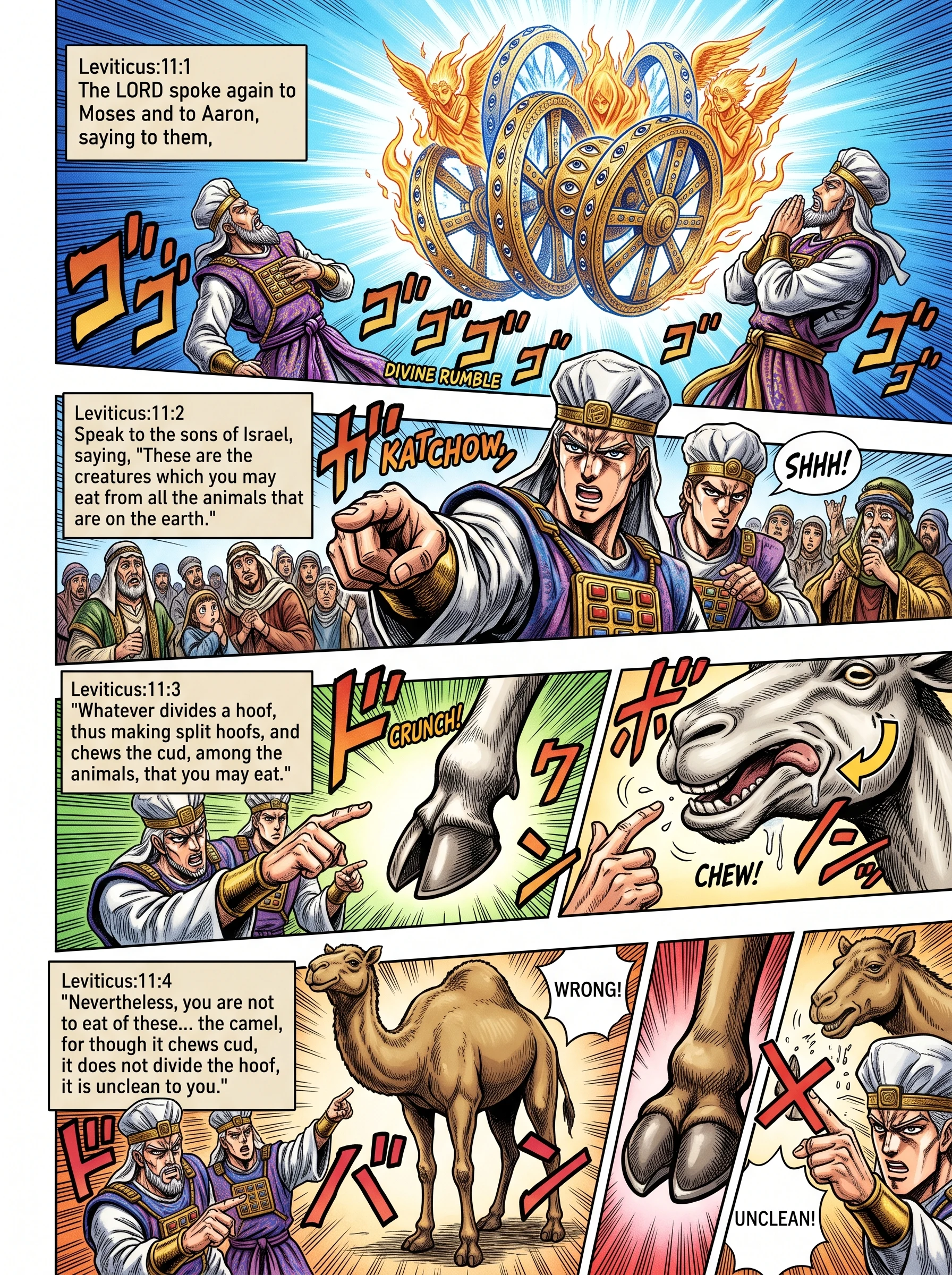 Leviticus 11 illustration: Which Land Animals May Be Eaten